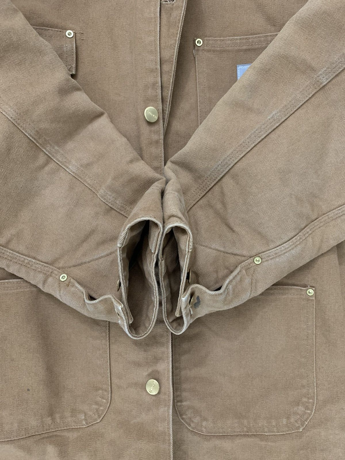 Carhartt 🥧Vintage Carhartt Blanket-Lined Chore Jacket (Sz L) Size US L / EU 52-54 / 3 - 5 Thumbnail