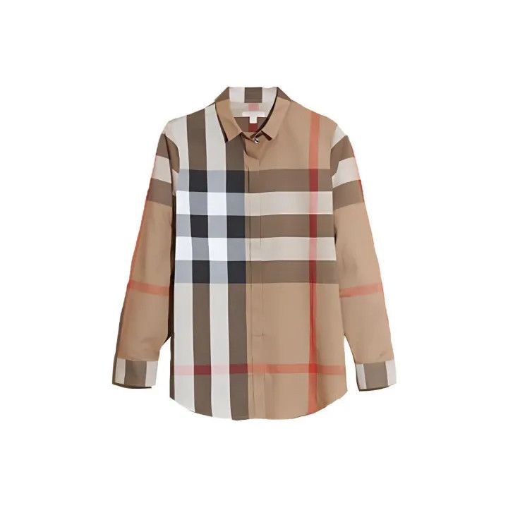 Burberry Burberry Plaid Long Sleeve Shirt for Women 0079 Size M / US 6-8 / IT 42-44 - 1 Thumbnail