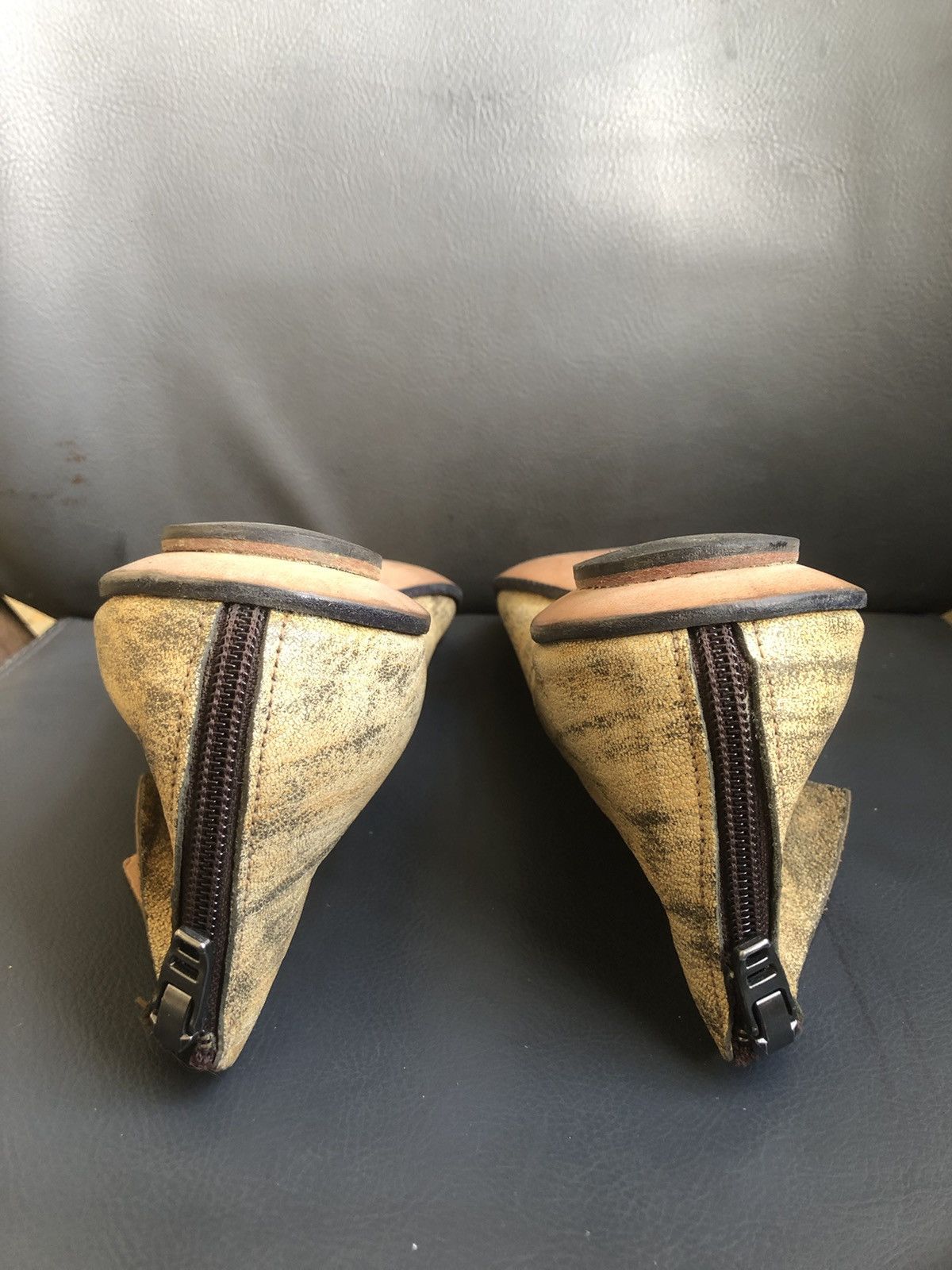 CYDWOQ Cywoq Beige Calfskin Leather Women’s Sandals Sz 41 Made in 🇺🇸 Size US 7.5 / IT 37.5 - 9 Thumbnail
