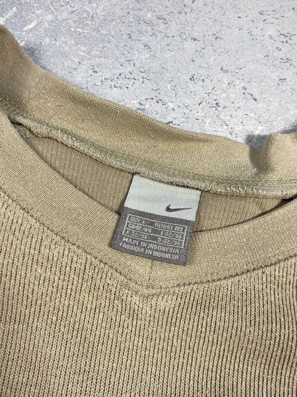 Nike × Vintage Vintage Nike Drill Sweatshirt With Mini Logo Size Large Size US L / EU 52-54 / 3 - 10 Thumbnail