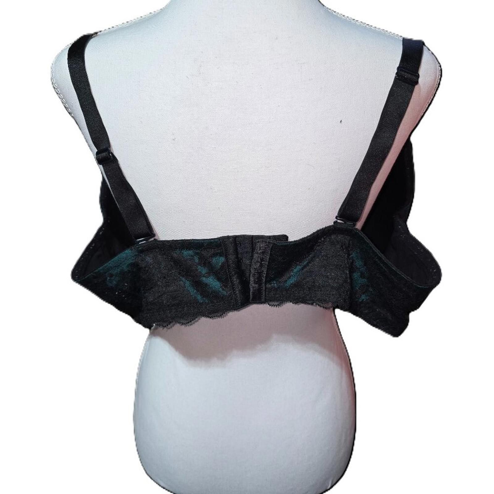 Other Torrid Curve Teal & Black Lacy Bra Size 44DD Size ONE SIZE - 3 Thumbnail