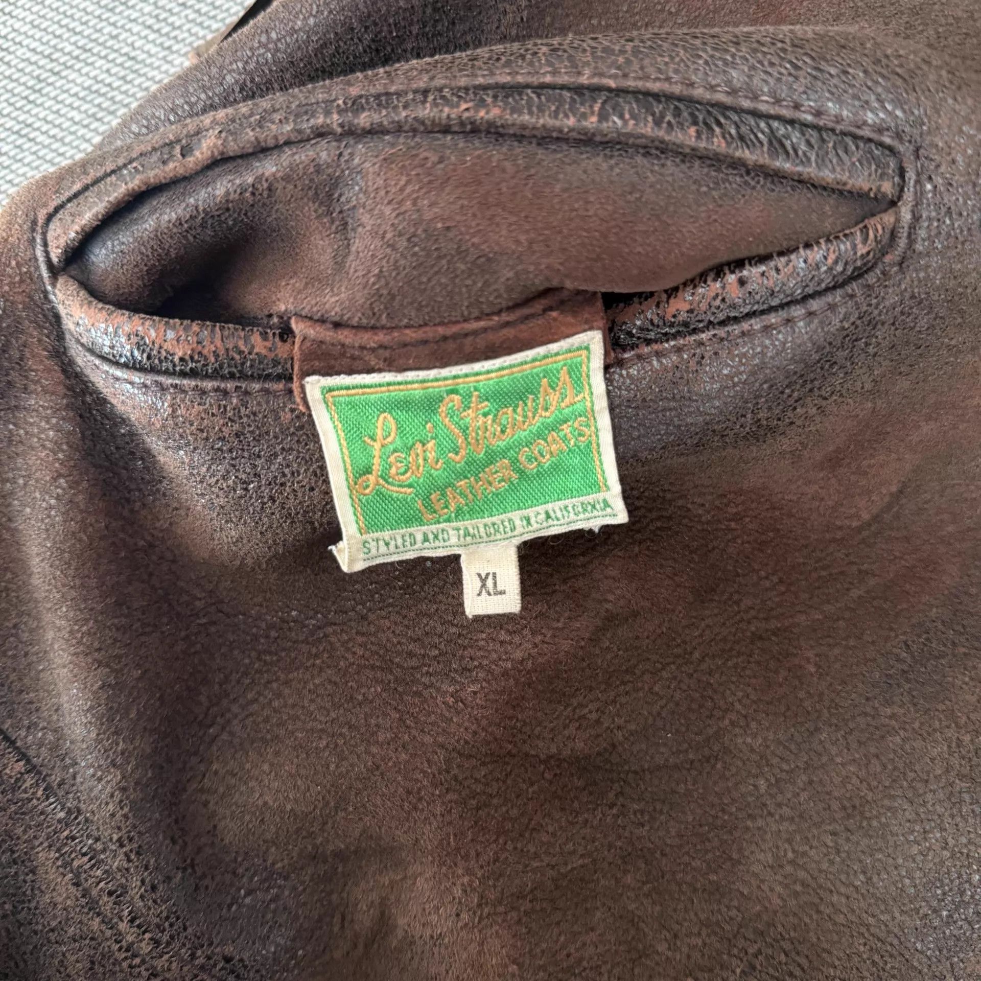 Levi's LVC 1940s Italian Lambskin Deep Brown Reversible XL Jacket Size US XL / EU 56 / 4 - 9 Thumbnail