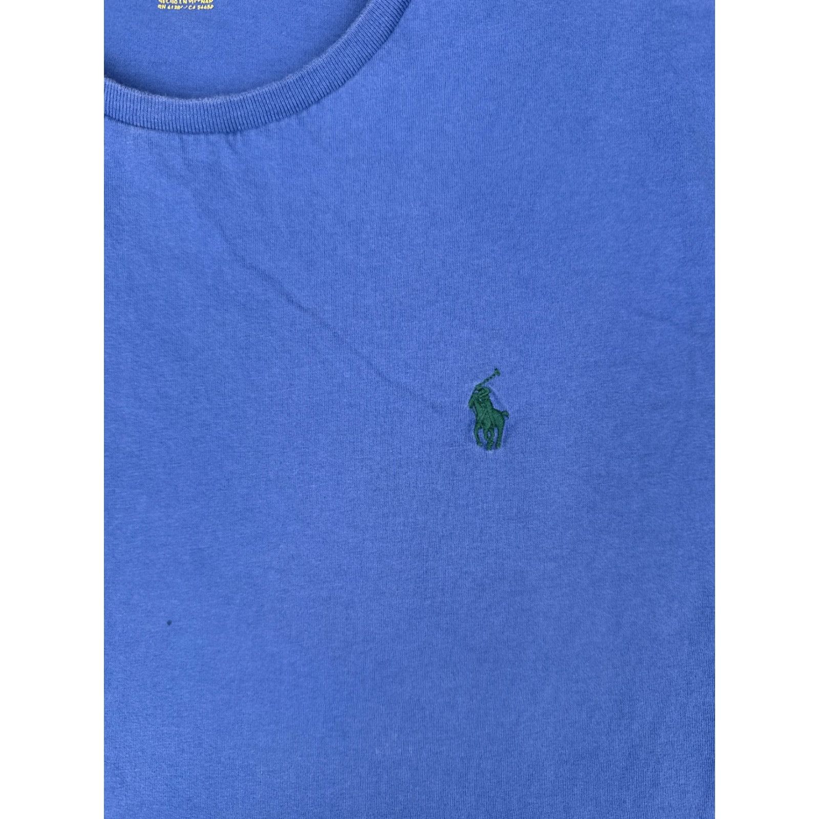 Ralph Lauren Polo Ralph Lauren Shirt Men Medium Blue 100% Cotton Crew Neck Short Sleeve Embroidered Logo Mens Size US M / EU 48-50 / 2 - 6 Thumbnail