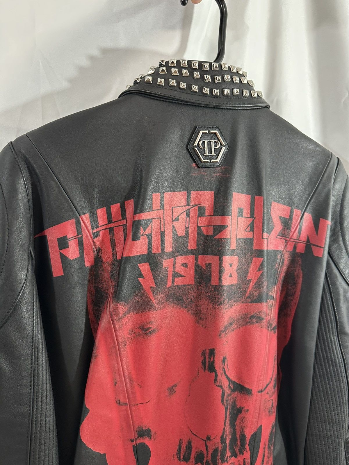 Philipp Plein PHILIPP PLEIN LEATHER SKULL JACKET Size US L / EU 52-54 / 3 - 14 Thumbnail