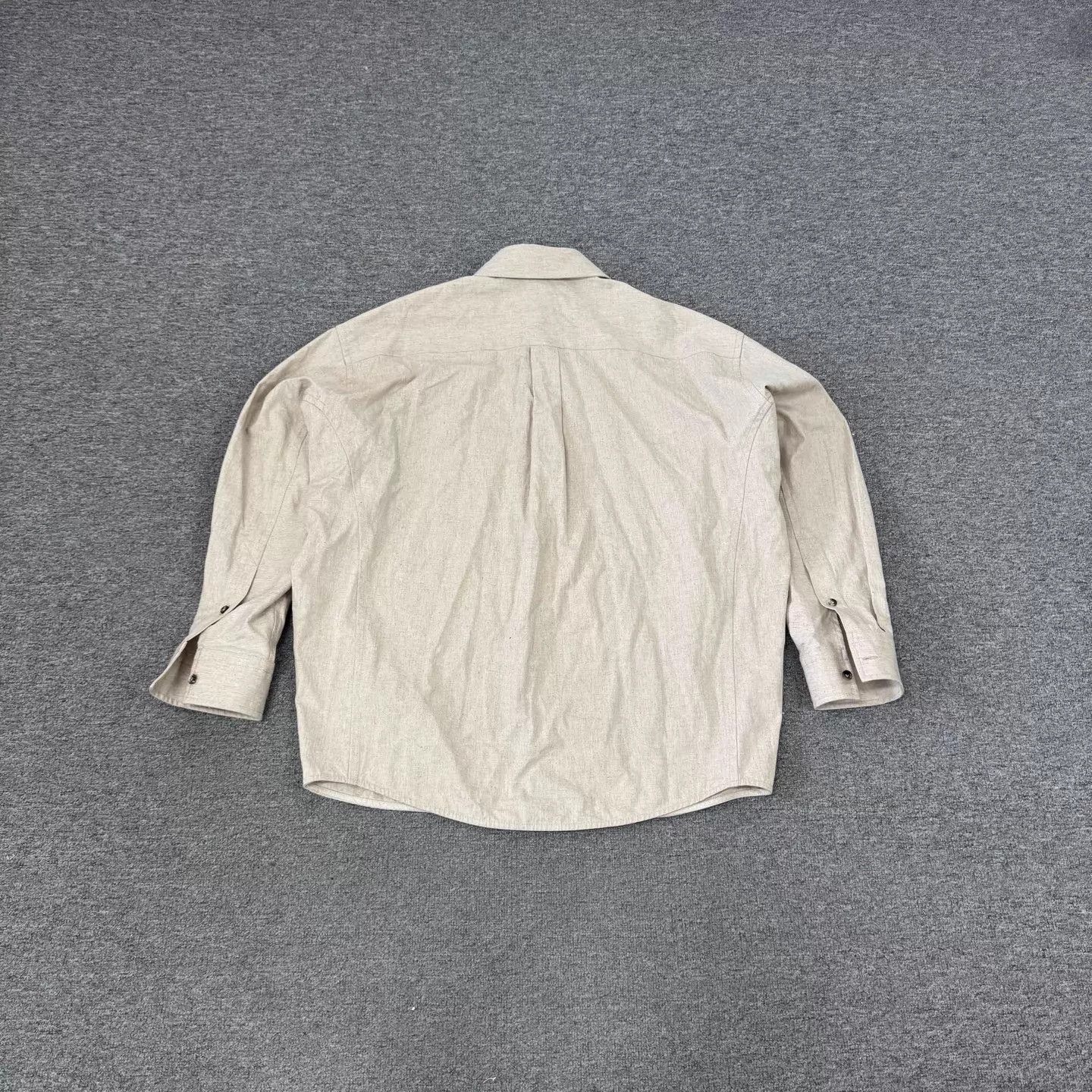 Bottega Veneta BV Beige Linen L/S Shirt-Jacket 44 Old Money Size US S / EU 44-46 / 1 - 2 Thumbnail