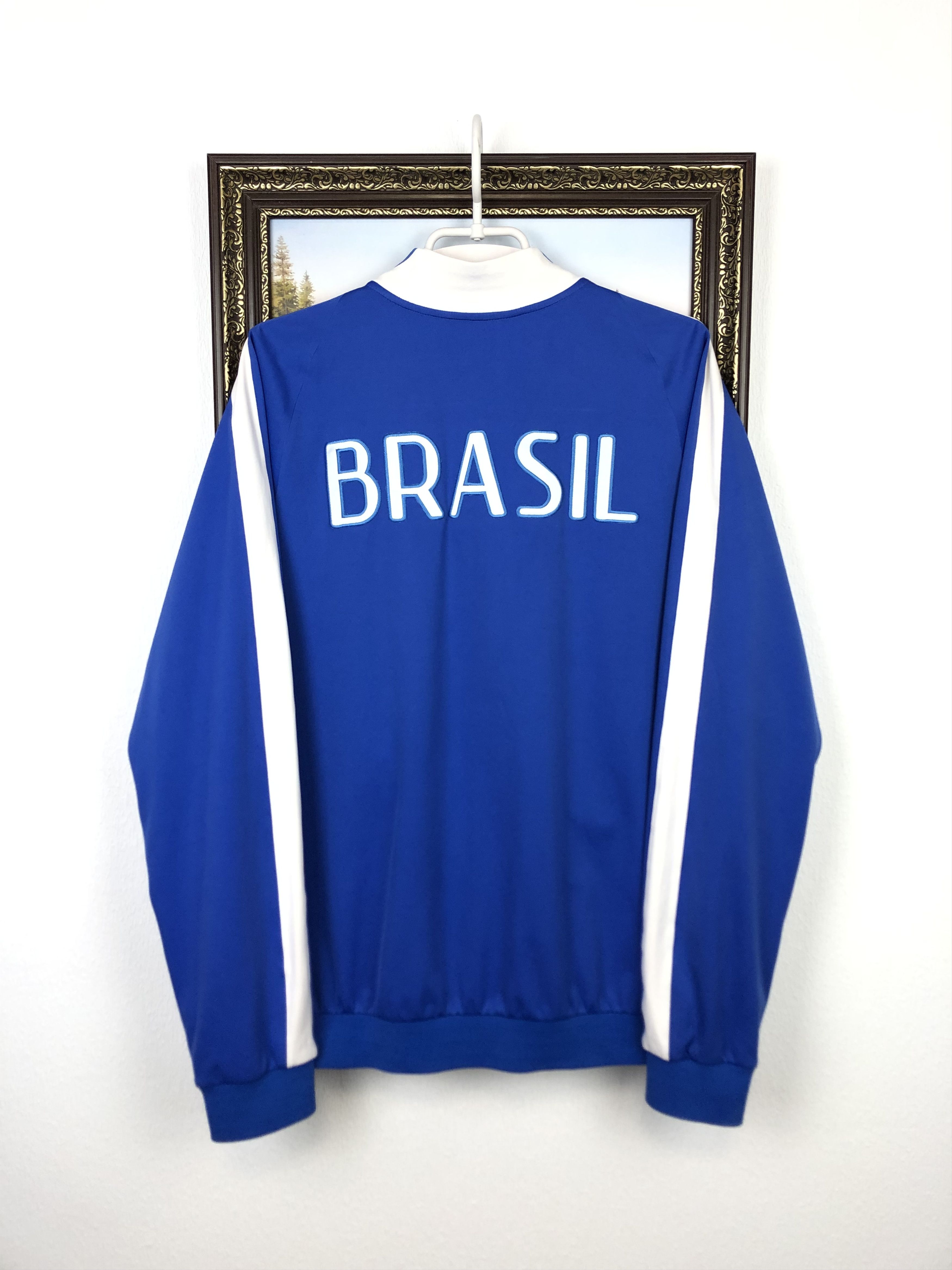 Nike Nike 2014 Brazil N98 Tech Jacket Anthem Football Track Top Size US L / EU 52-54 / 3 - 12 Thumbnail