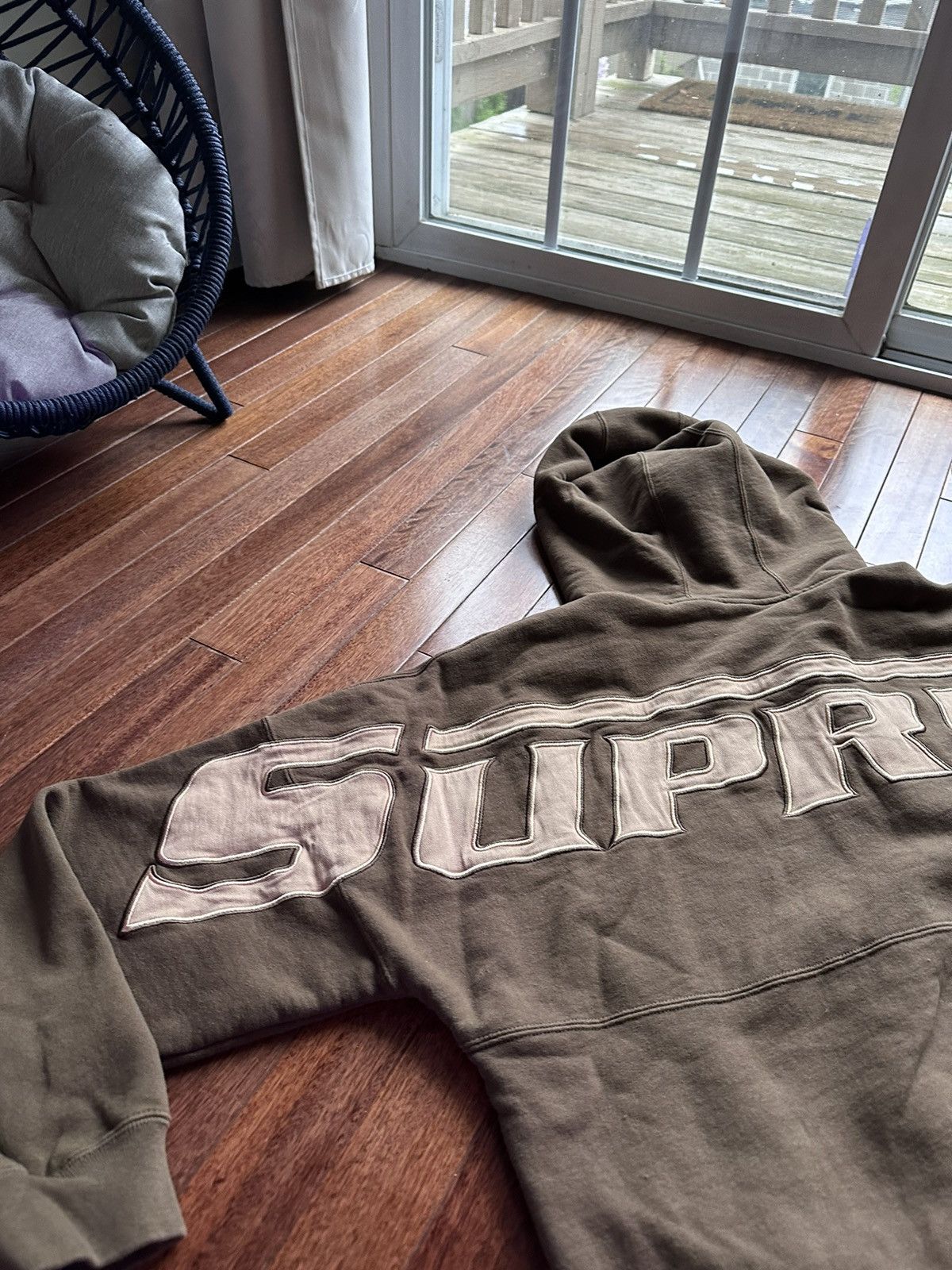 Supreme Supreme Wrapped Half Zip Hoodie - Large - Brown Size US L / EU 52-54 / 3 - 2 Thumbnail