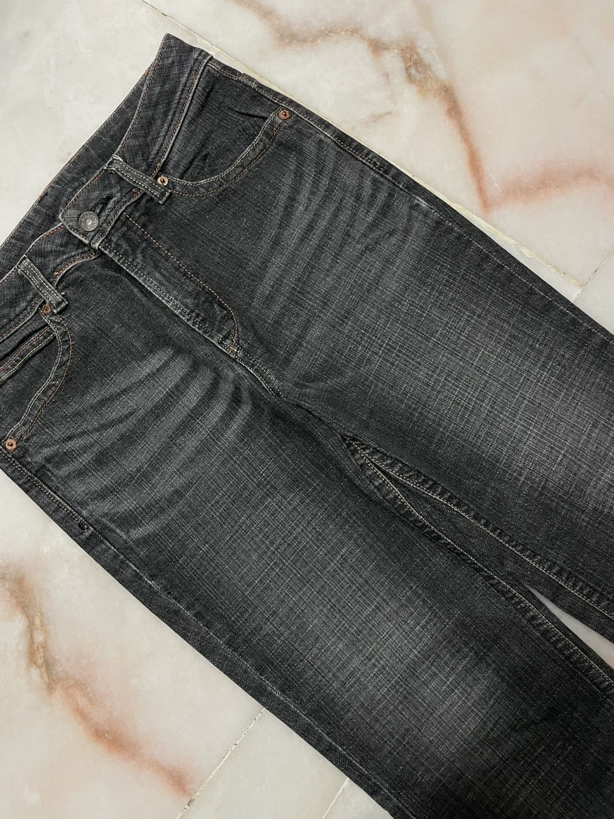 Tornado Mart 💥Flared💥Vintage 90’s Style Japanese Mud-Wash Bootcut Jeans Size 27" / US 4 / IT 40 - 3 Thumbnail