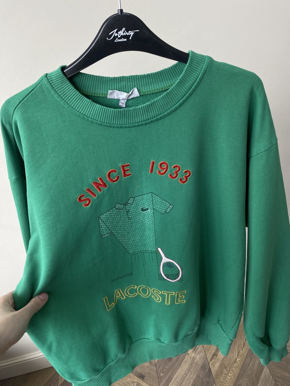 Lacoste Vintage Lacoste tennis sweatshirt rare 90s Size US M / EU 48-50 / 2 - 9 Thumbnail