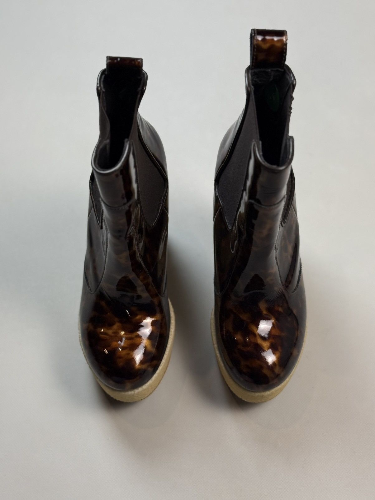 Allsaints Blaise Chelsea Leopard Pattern Platform Heels Boots Size US 6 / IT 36 - 8 Thumbnail