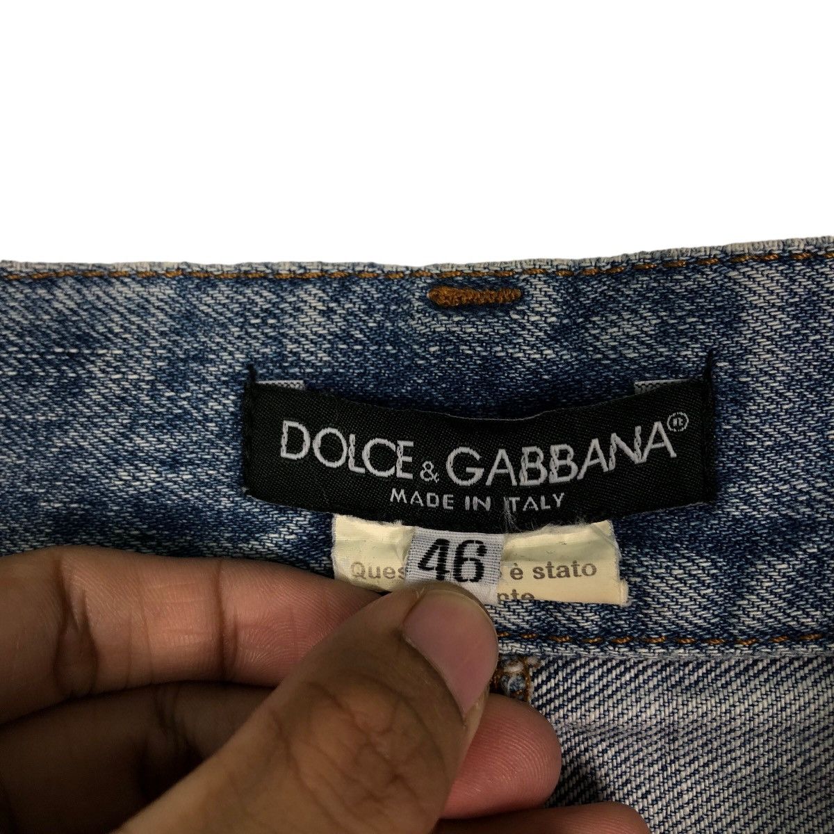 Dolce & Gabbana 🔥Loose Cut Distressed Punk Design Constructed Jeans D&G Size US 34 / EU 50 - 20 Thumbnail