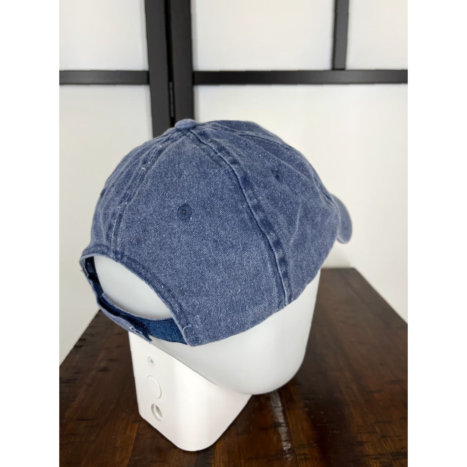 Denime VINTAGE Naples Golf Hat Cap Strap Back Adult One Size Blue Denim Bistiartibe Headwear Size ONE SIZE - 7 Thumbnail