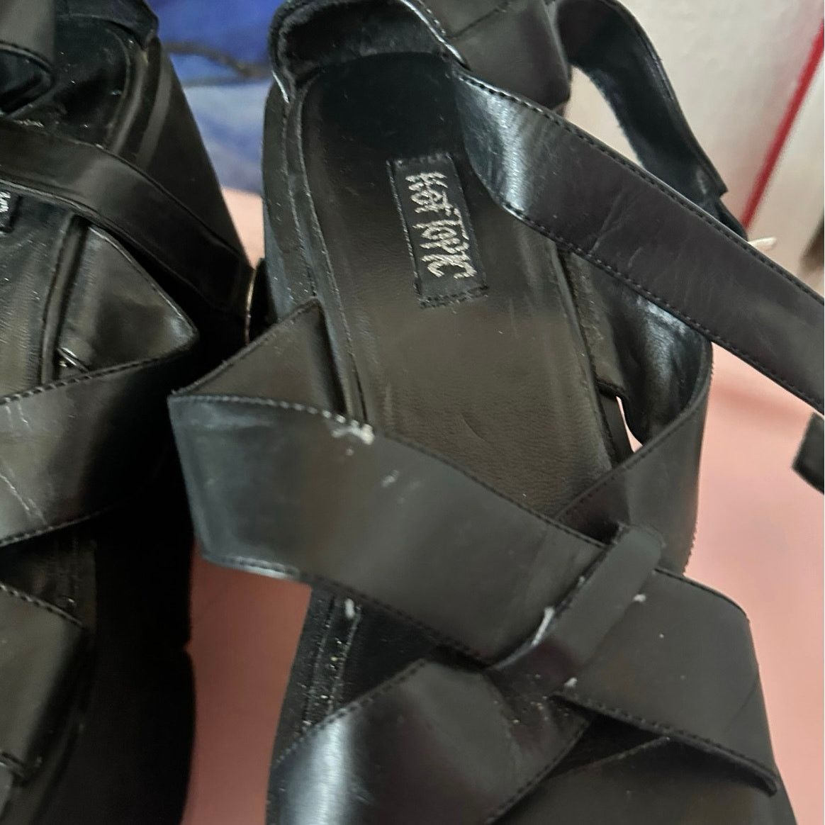 Other vintage hot topic platform pelather strappy sandals Size US 8 / IT 38 - 4 Thumbnail