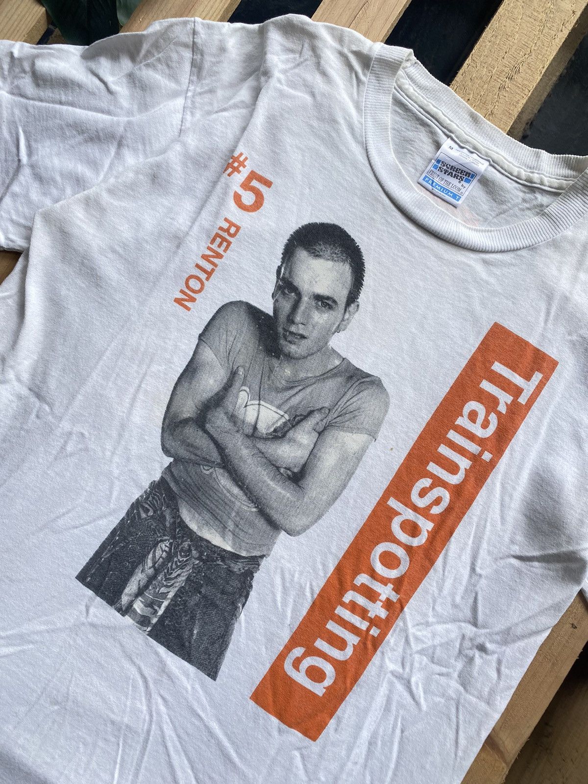 Vintage 90s Trainspotting Mark Renton Indie Film Tshirt