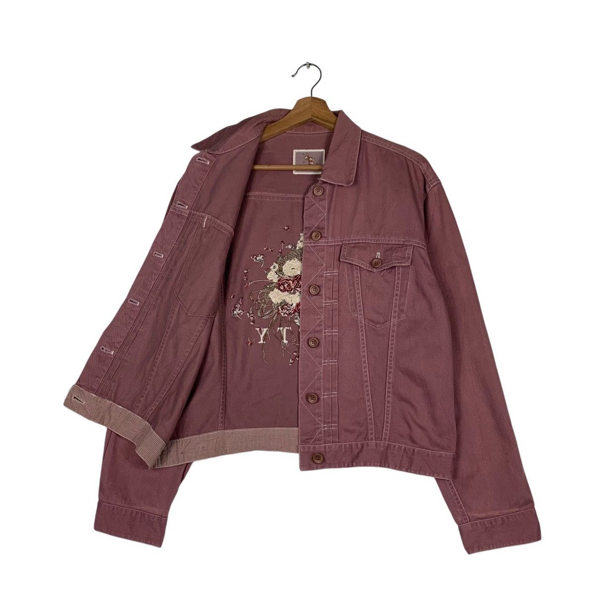 Japanese Brand KETTY Embroidery Big Logo Pink Jacket #1398-C63 Size M / US 6-8 / IT 42-44 - 9 Thumbnail