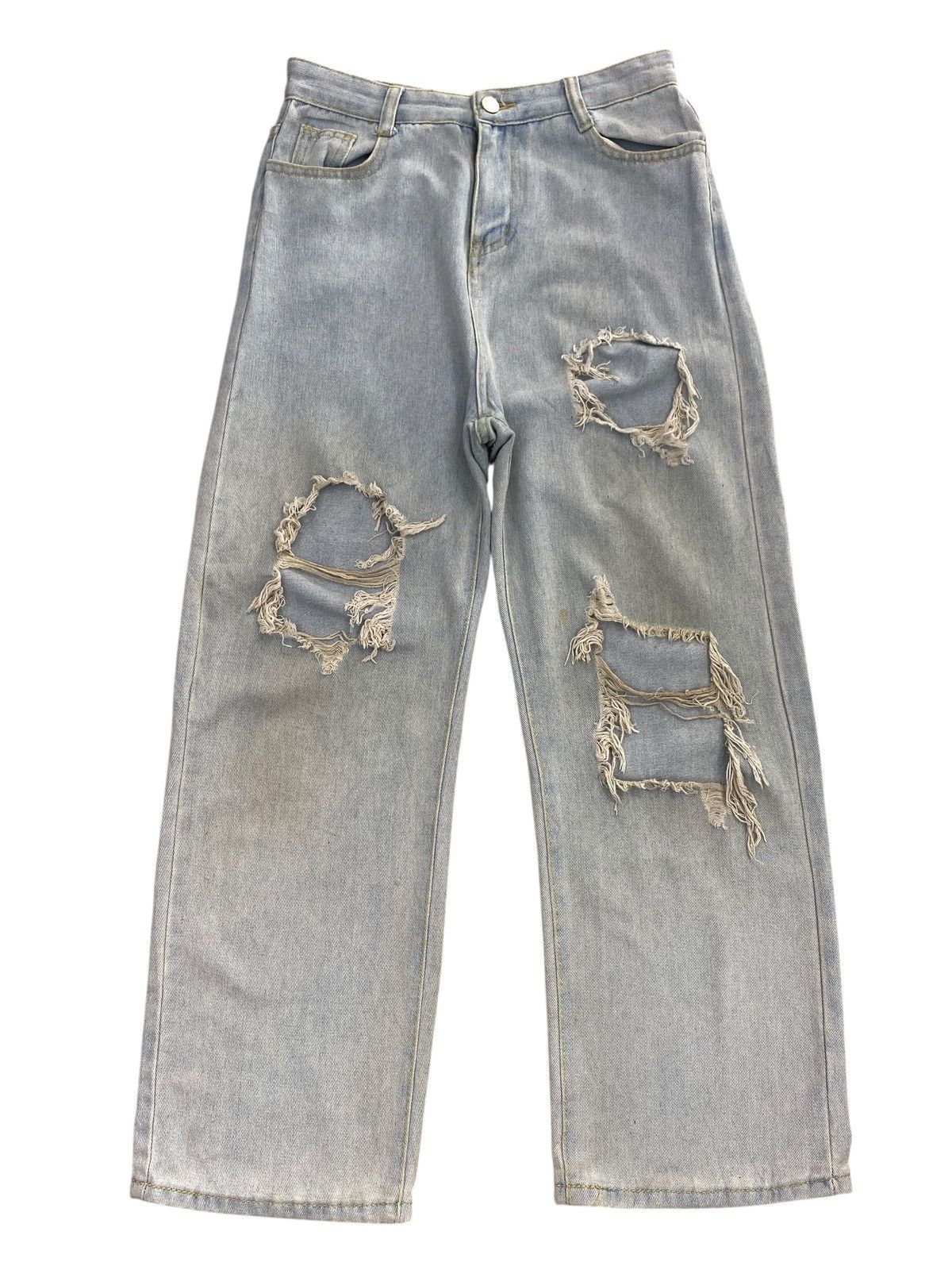 Japanese Brand Japanese Brand Distressed Style Light Jeans Size US 28 / EU 44 - 1 Thumbnail