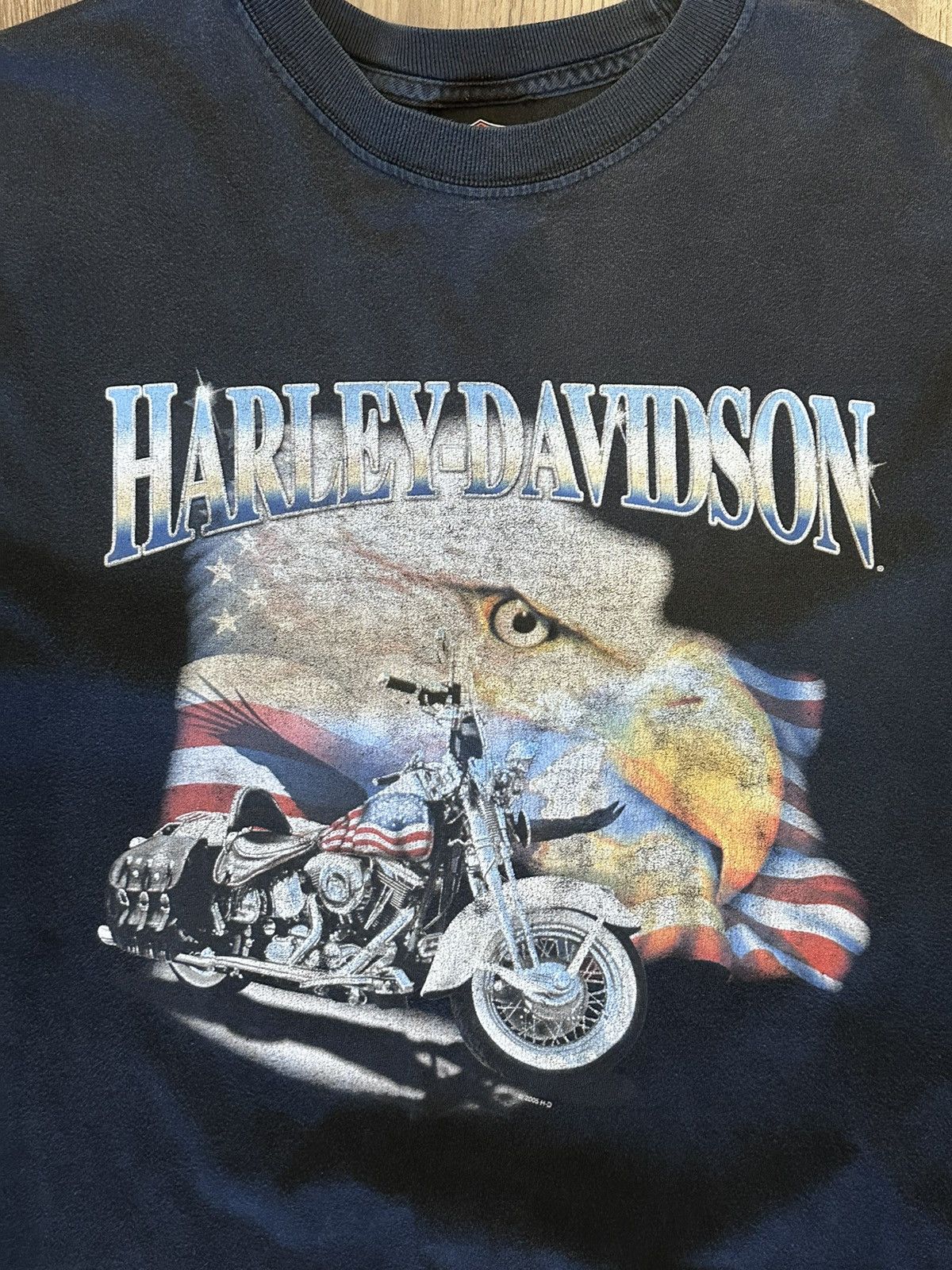 Harley Davidson RIDE OR FLY | VINTAGE HARLEY SHIRT Size US XL / EU 56 / 4 - 3 Thumbnail
