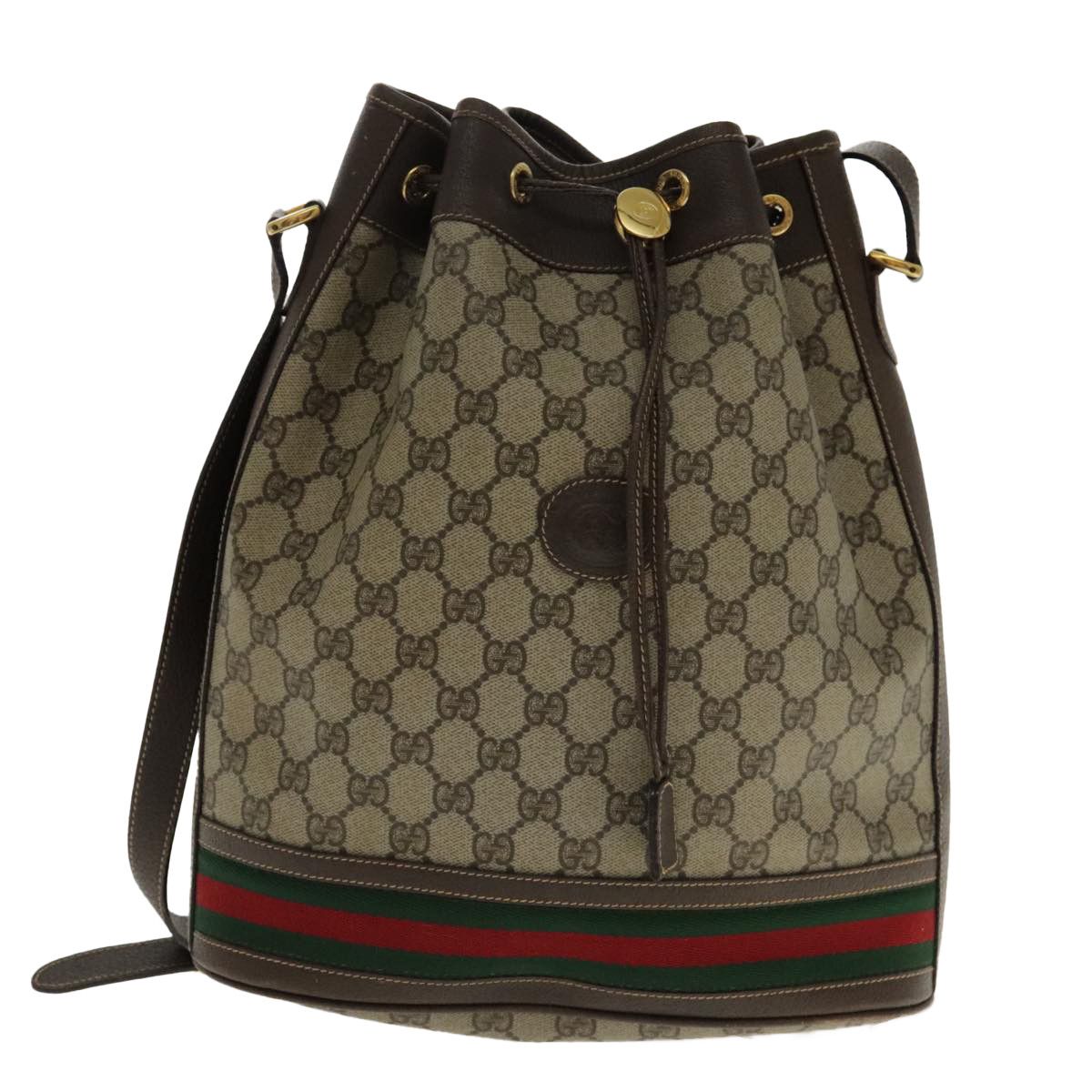Gucci Sherry Beige Canvas Shoulder Bag (Pre-Owned) Size ONE SIZE - 1 Thumbnail