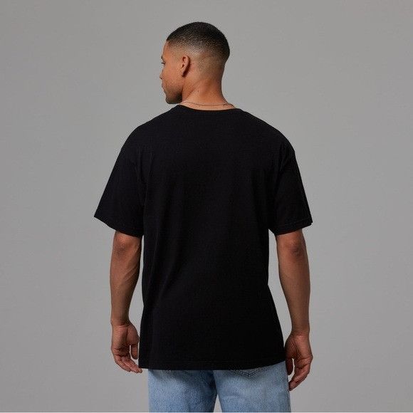 Designer × Talentless NEW TALENTLESS MENS DROP SHOULDER PITCH BLACK TEE SZ 2XL XXL Size US XXL / EU 58 / 5 - 8 Thumbnail