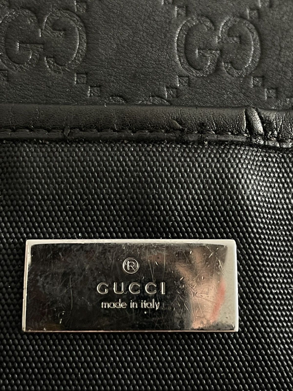 Gucci Gucci Guccissima Messenger Bag Black Monogram Size ONE SIZE - 6 Thumbnail