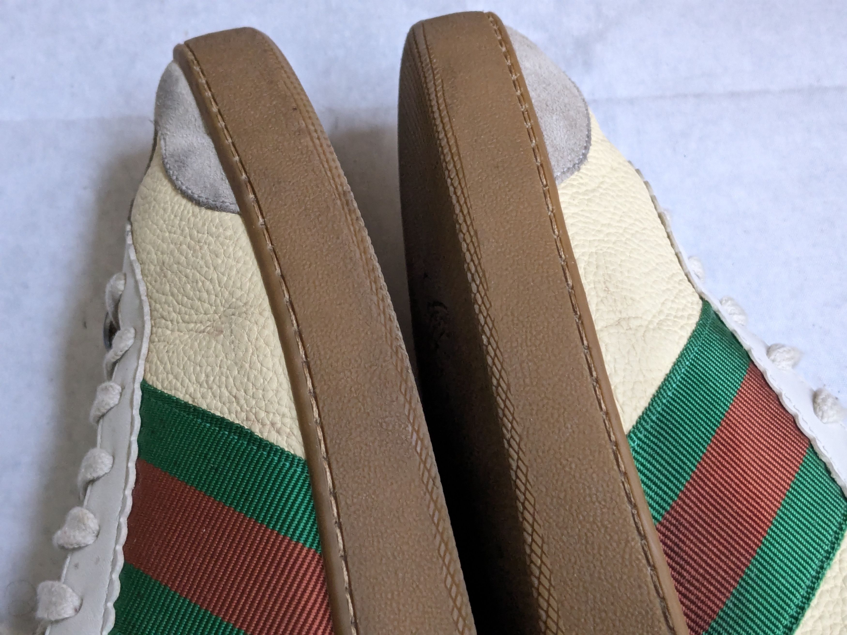 Gucci Gucci G74 Web Sneakers 521681 Yellow 10.5 Low Web Size US 10.5 / EU 43-44 - 8 Thumbnail