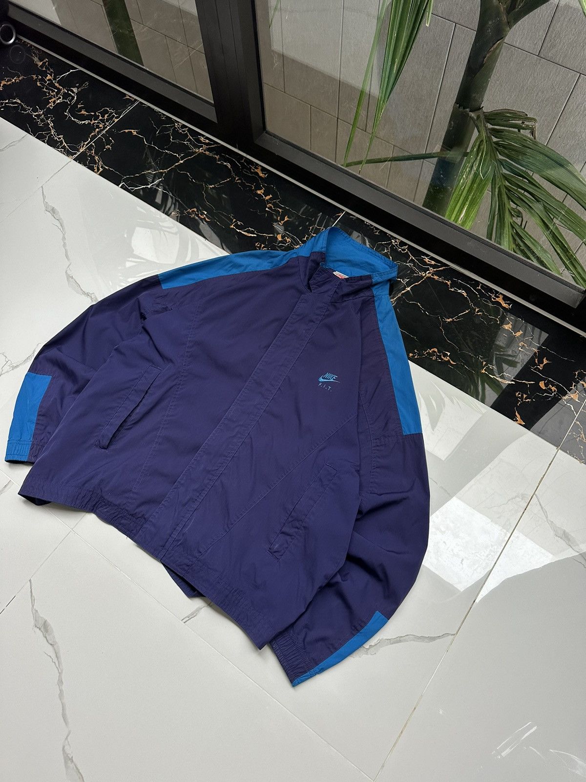 Nike × Vintage 90s NIKE VINTAGE BASIC LOGO STREETWEAR LIGHT JACKET Size US L / EU 52-54 / 3 - 2 Thumbnail
