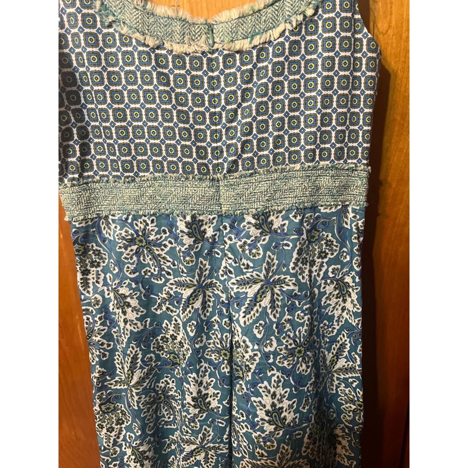 DOROTHEE SCHUMACHER Vtg Schumacher Designer Dress Jacket Green Blue Romania Size XS / US 0-2 / IT 36-38 - 8 Thumbnail