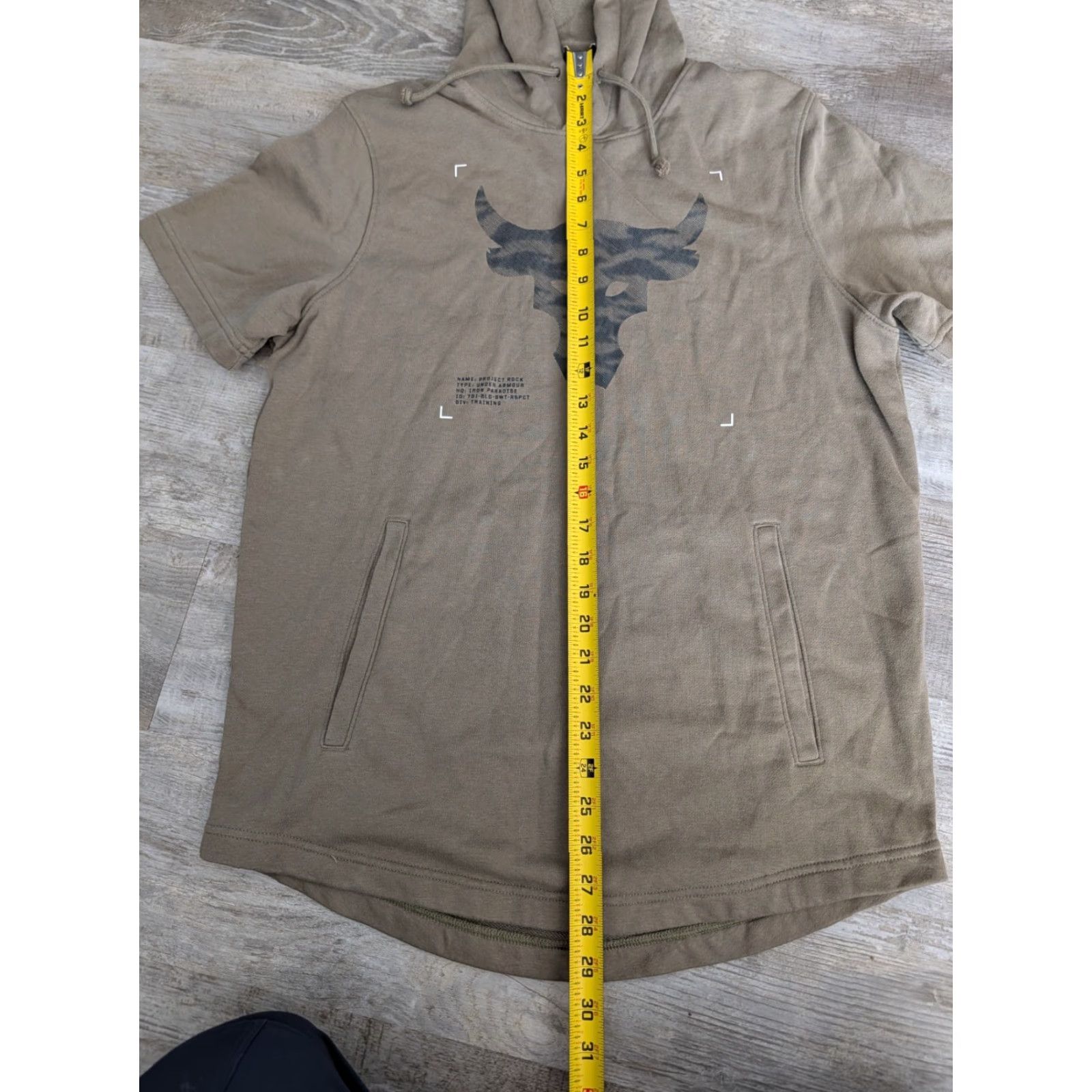 Under Armour Under Armour Project Rock Shirt Hooded Mens M Green Camouflage Bull Short Sleeve Graphic Print Pullover Pockets Athletic Gym Lightweight Size US M / EU 48-50 / 2 - 7 Thumbnail