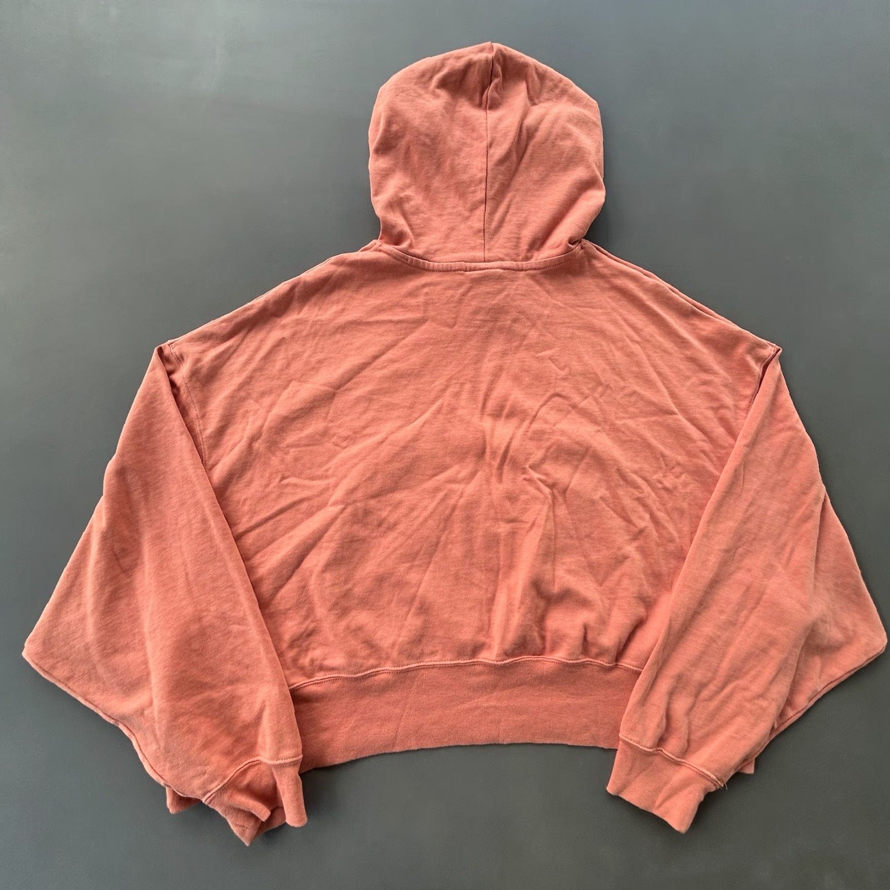 Nike Nike Sportswear Hoodie Women’s Small Orange Solid Logo Embroidered Oversized Pullover Sweatshirt Size S / US 4 / IT 40 - 2 Thumbnail