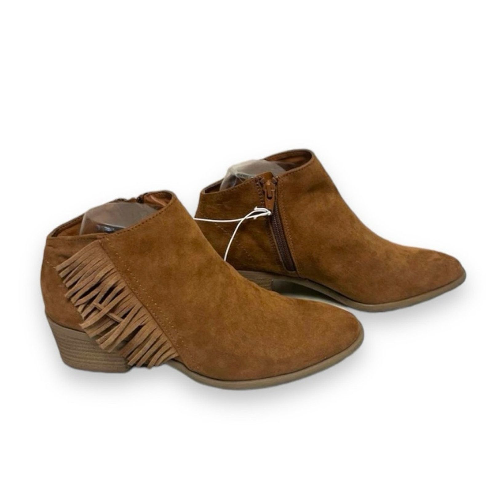 Other Universal Thread brown suede fringe ankle boots NWT Size US 7.5 / IT 37.5 - 1 Thumbnail