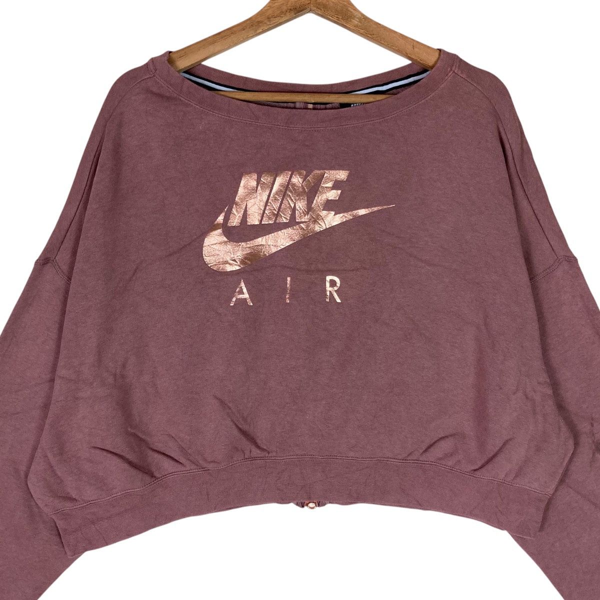 Nike Vintage Nike Air Crop Top Pullover Jumper Sweatshirt Size XL / US 12-14 / IT 48-50 - 2 Thumbnail