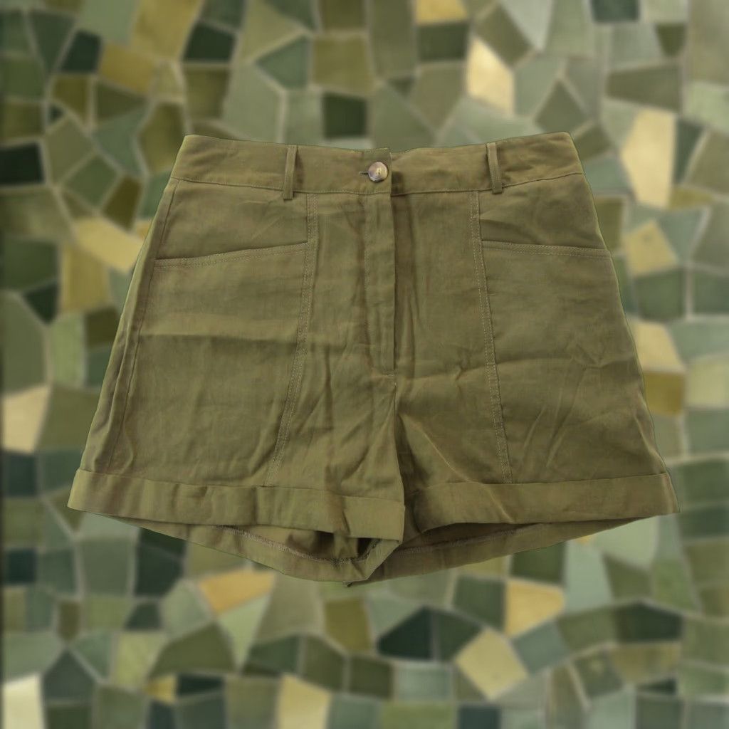 Worthington NWT Worthington Olive Green High Rise Pocket Chino Pant Women 10 Size 36" / US 14 / IT 50 - 1 Thumbnail