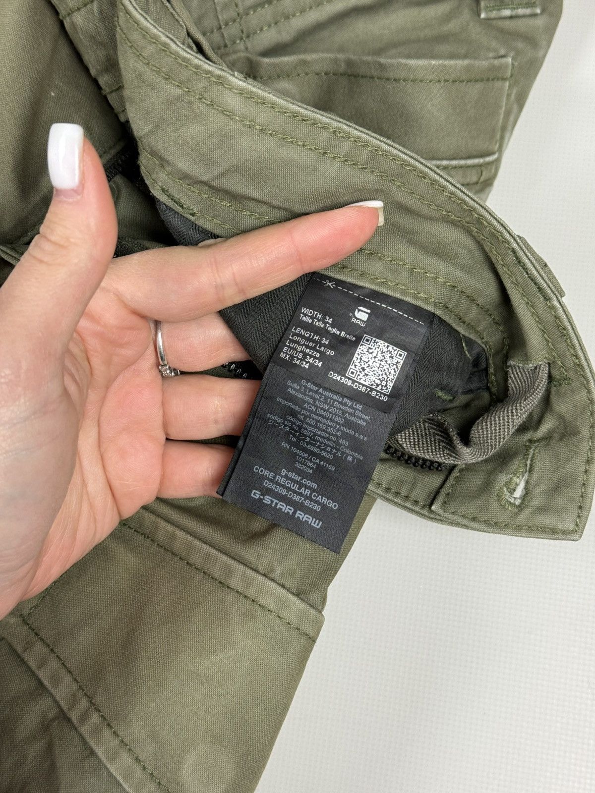 G-Star G-Star Raw Men’s Core Regular Cargo Pants Trousers Size US 34 / EU 50 - 14 Thumbnail