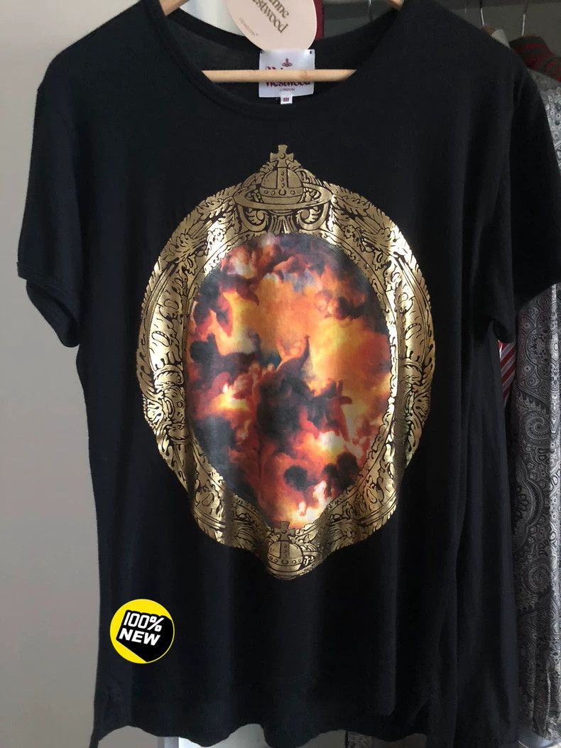 Vivienne Westwood Vivienne Westwood Black cotton gold painted pattern oil pa Size M / US 6-8 / IT 42-44 - 1 Thumbnail