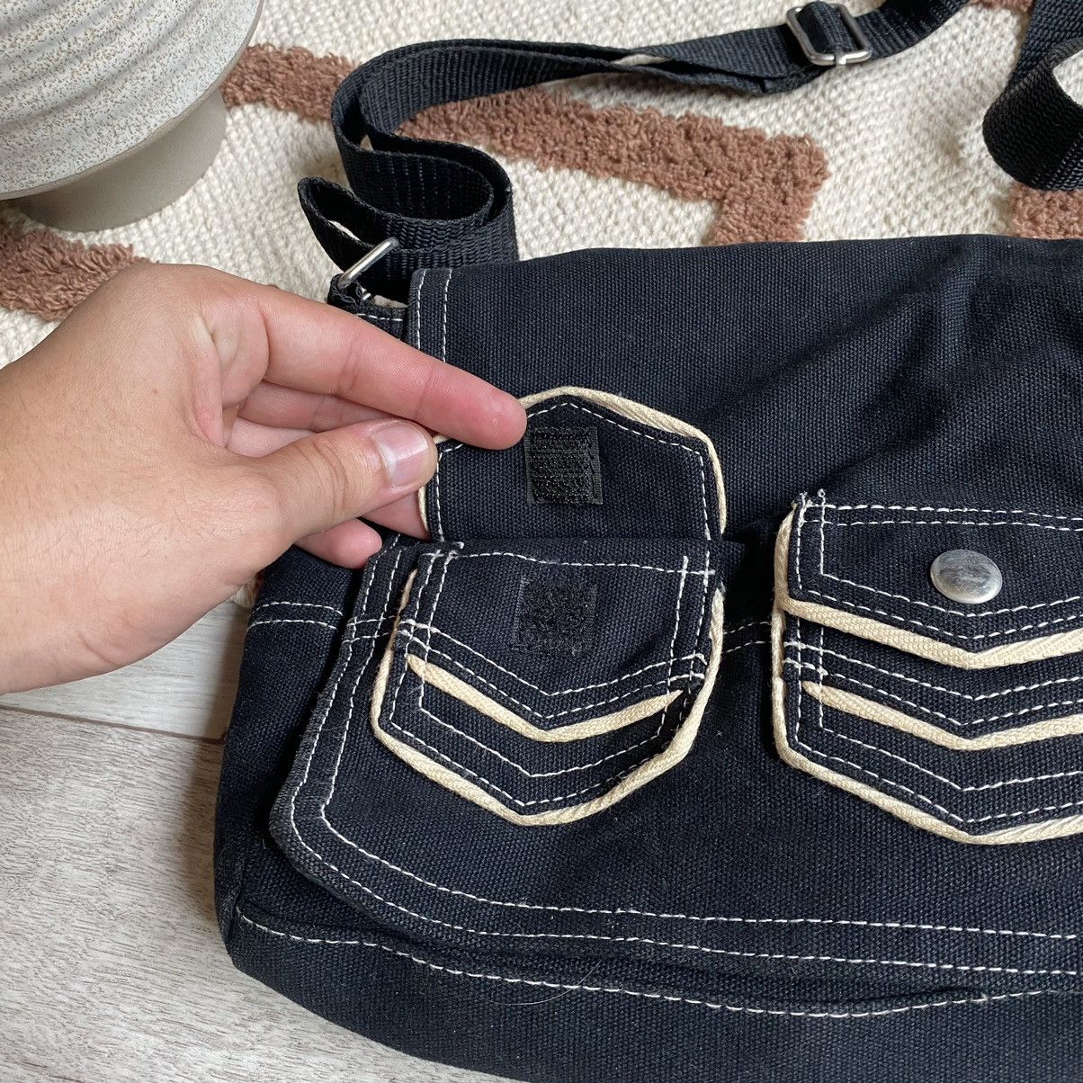 Japanese Brand VINTAGE JAPANESE STYLE HEAVY COTTON POCKETS CROSSBODY BAG Size ONE SIZE - 3 Thumbnail