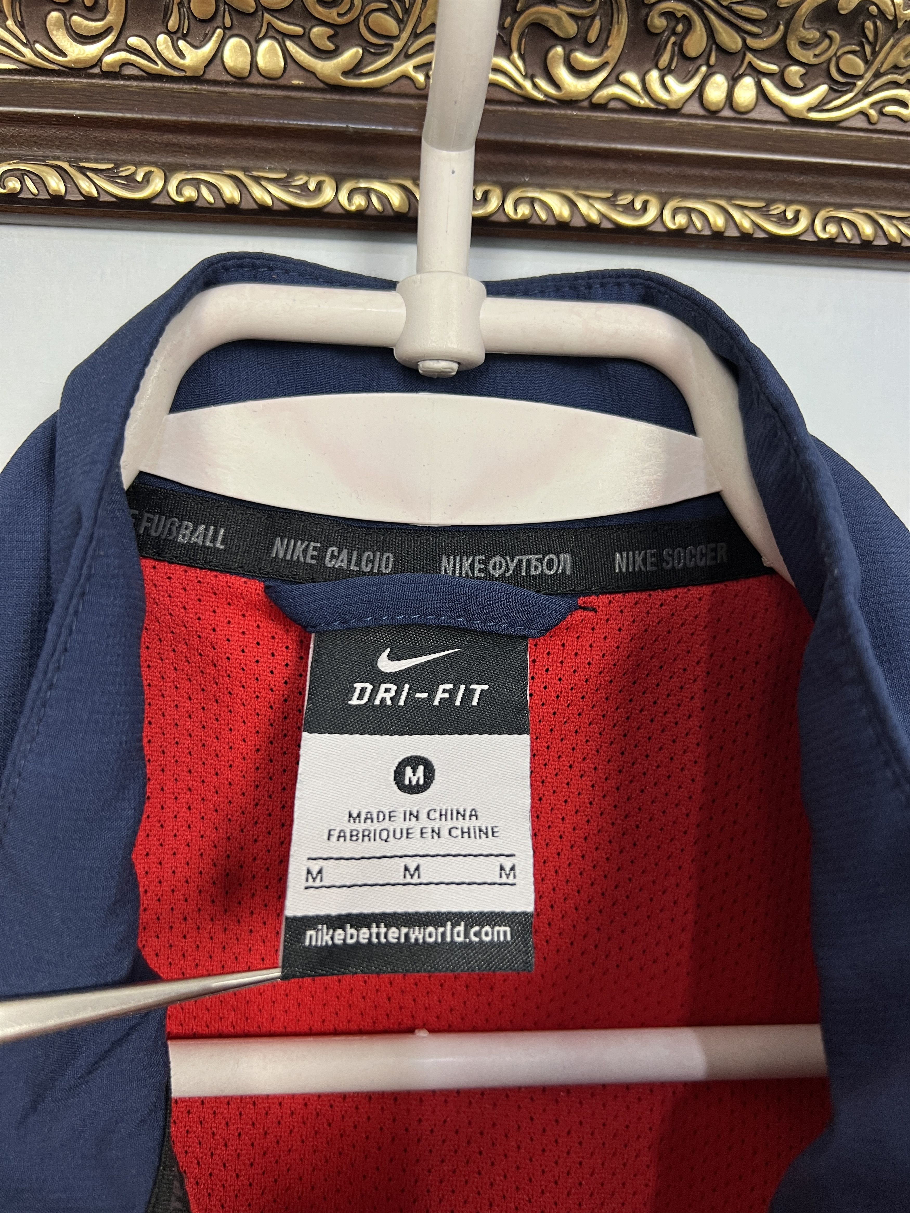 Nike Nike USA Football Train Soccer Jacket Track Top Red Zip Rare Size M / US 6-8 / IT 42-44 - 7 Thumbnail