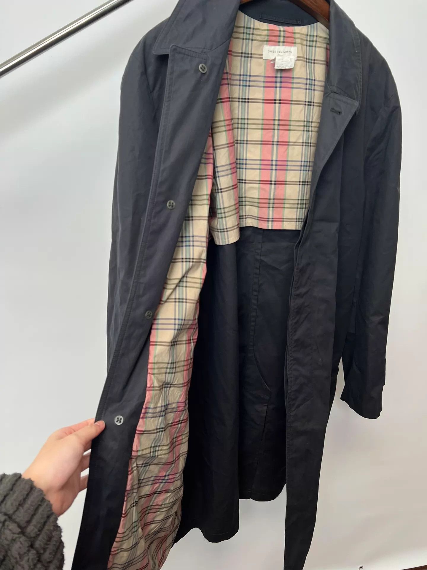 Dries Van Noten Dries Van Noten 00s checked lining trench coat 52 Size US L / EU 52-54 / 3 - 6 Thumbnail