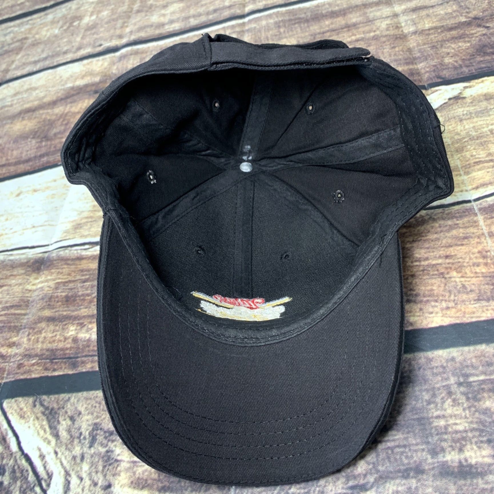 Vintage Miller Genuine Draft Hat Trucker Adjustable Black Hook and Loop Strap User: Miller Genuine Draft Hat Trucker Adjustable Black Hook and Loop Strap Size ONE SIZE - 5 Thumbnail