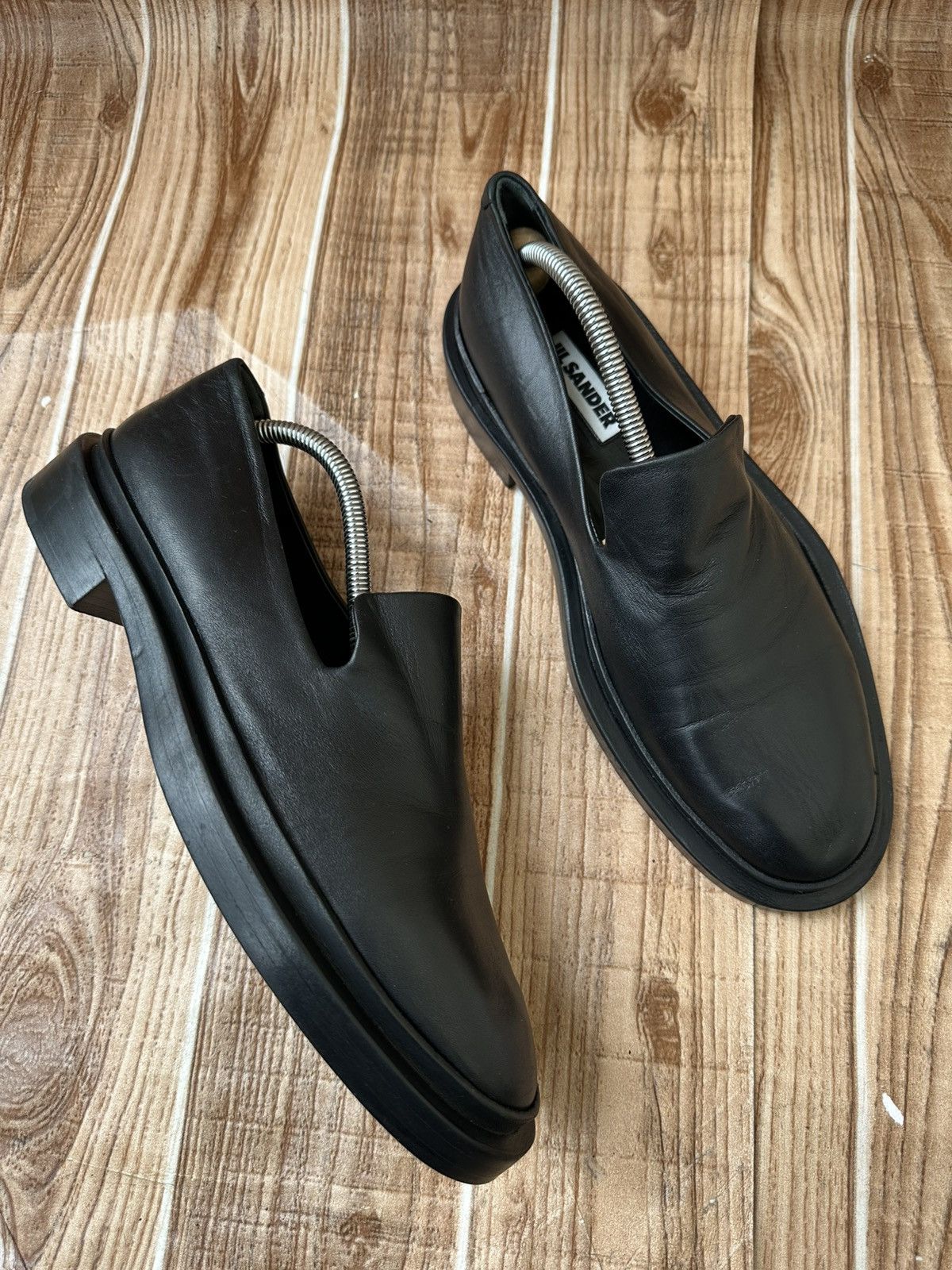 Jil Sander Jil Sander Flat Leather Black Loafer Size US 7 / EU 40 - 6 Thumbnail