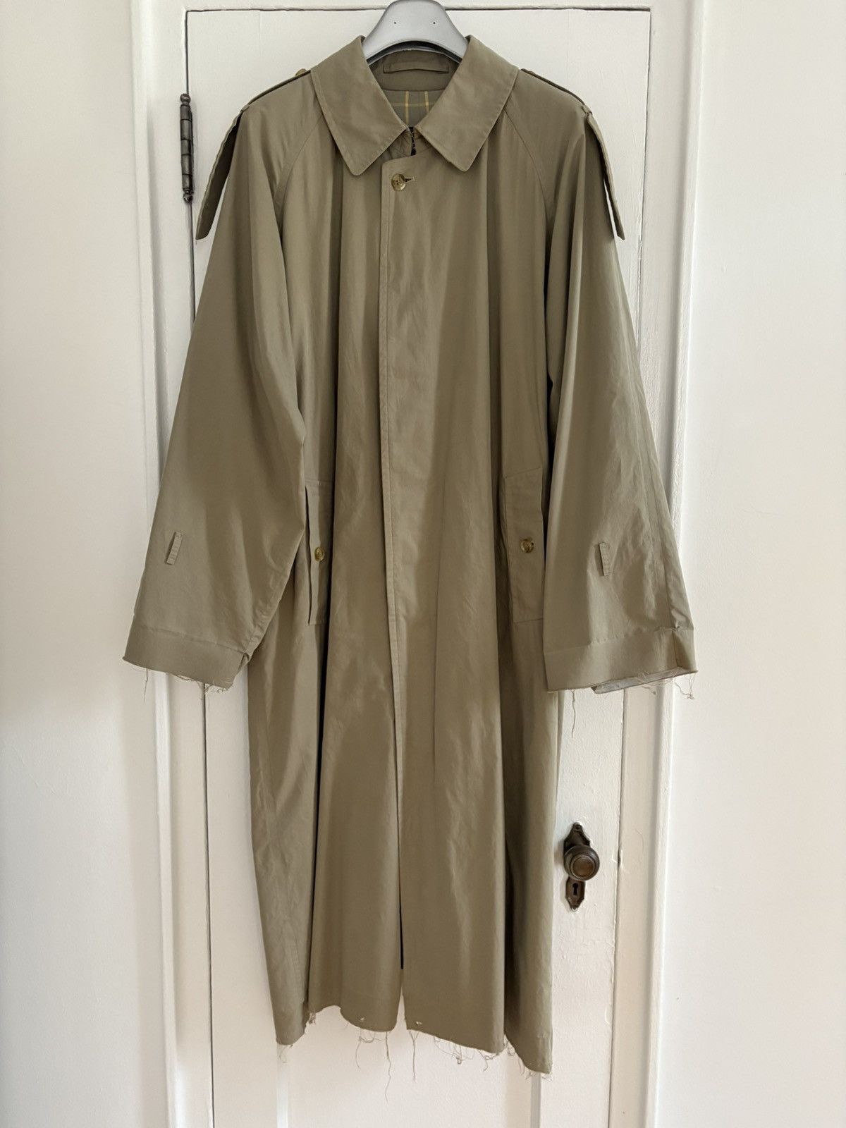 Burberry Vintage Deconstructed Burberry Trench Coat Size US L / EU 52-54 / 3 - 1 Thumbnail