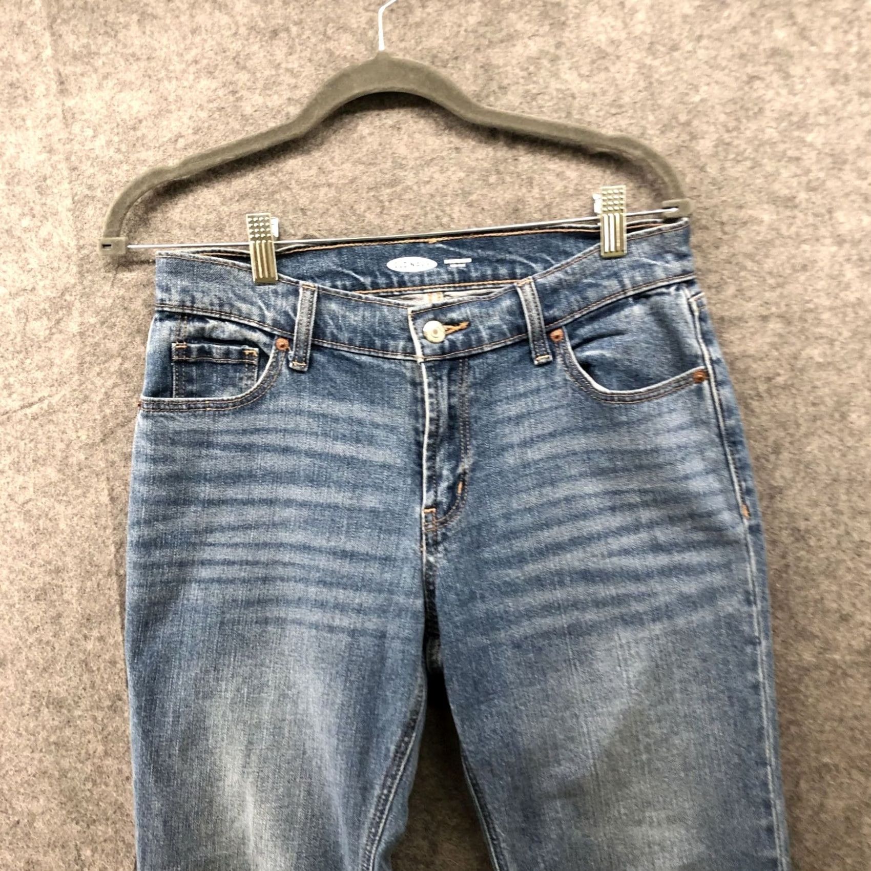 Old Navy Old Navy Jeans Womens Size 2 Mid Rise Boyfriend Blue Stretch Cotton Denim 5-Pocket Regular Rise Adults Womens Size 26" / US 2 / IT 38 - 3 Thumbnail