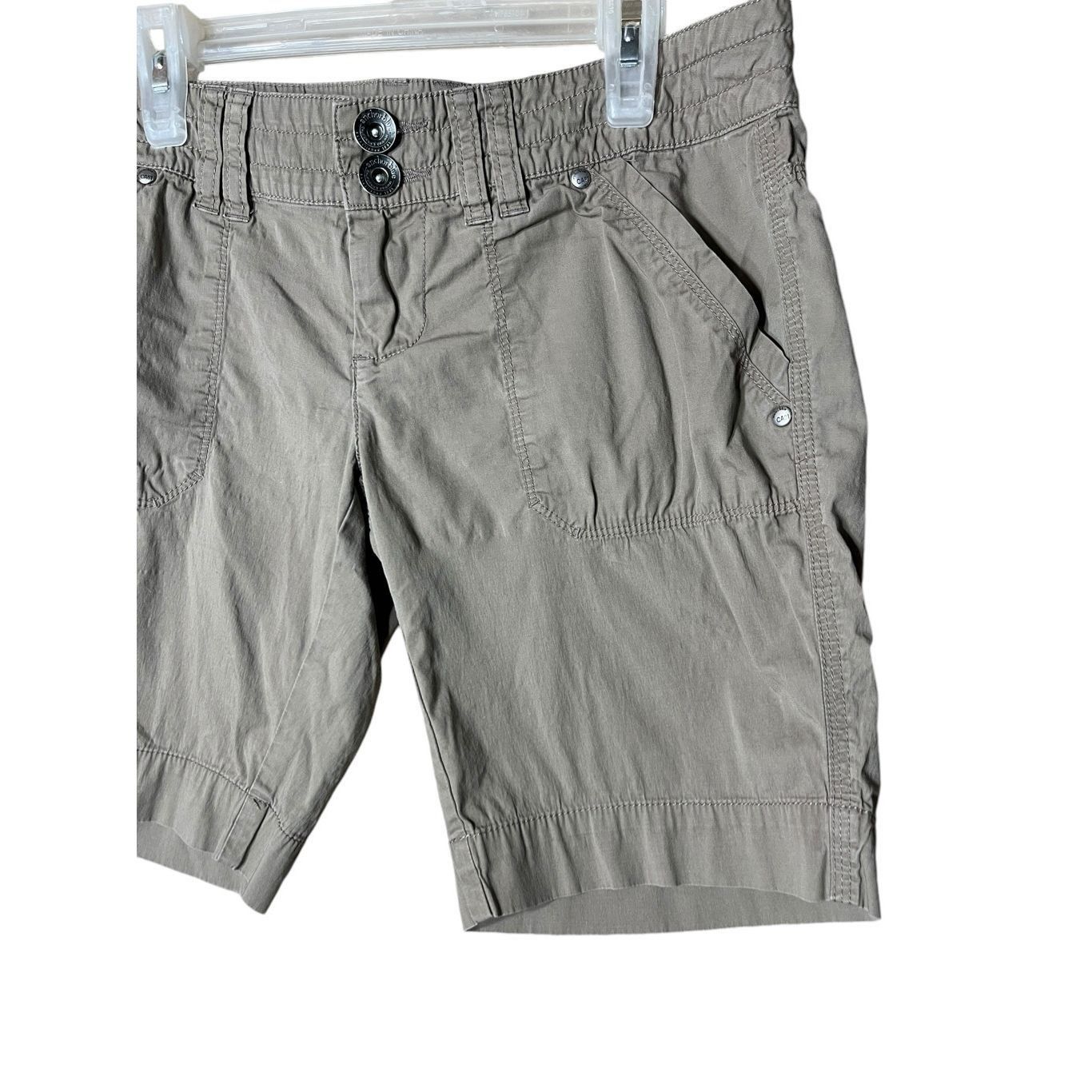 Anchor Blue Anchor Blue Y2K Tan Cargo Shorts Size 1 Size 30" / US 8 / IT 44 - 2 Thumbnail