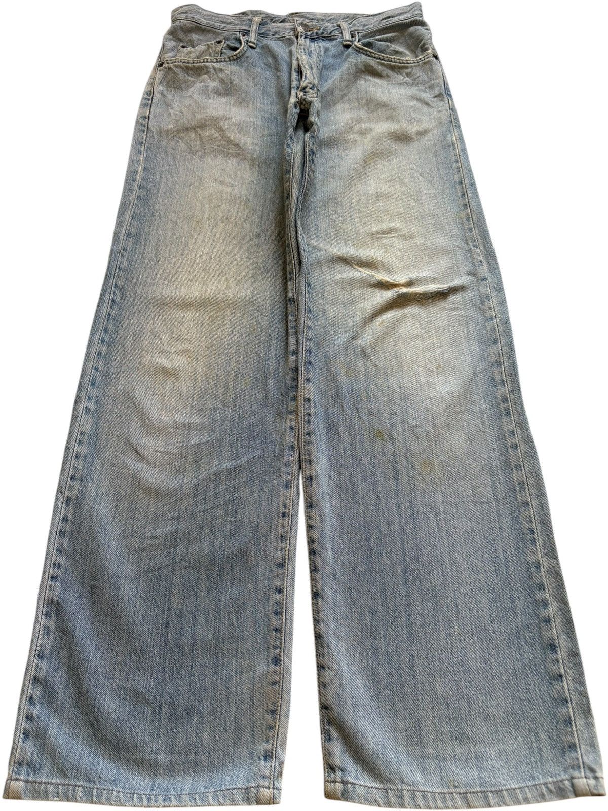Edwin Vintage Edwin Mud Wash Distressed Baggy Jeans Size US 31 - 1 Thumbnail