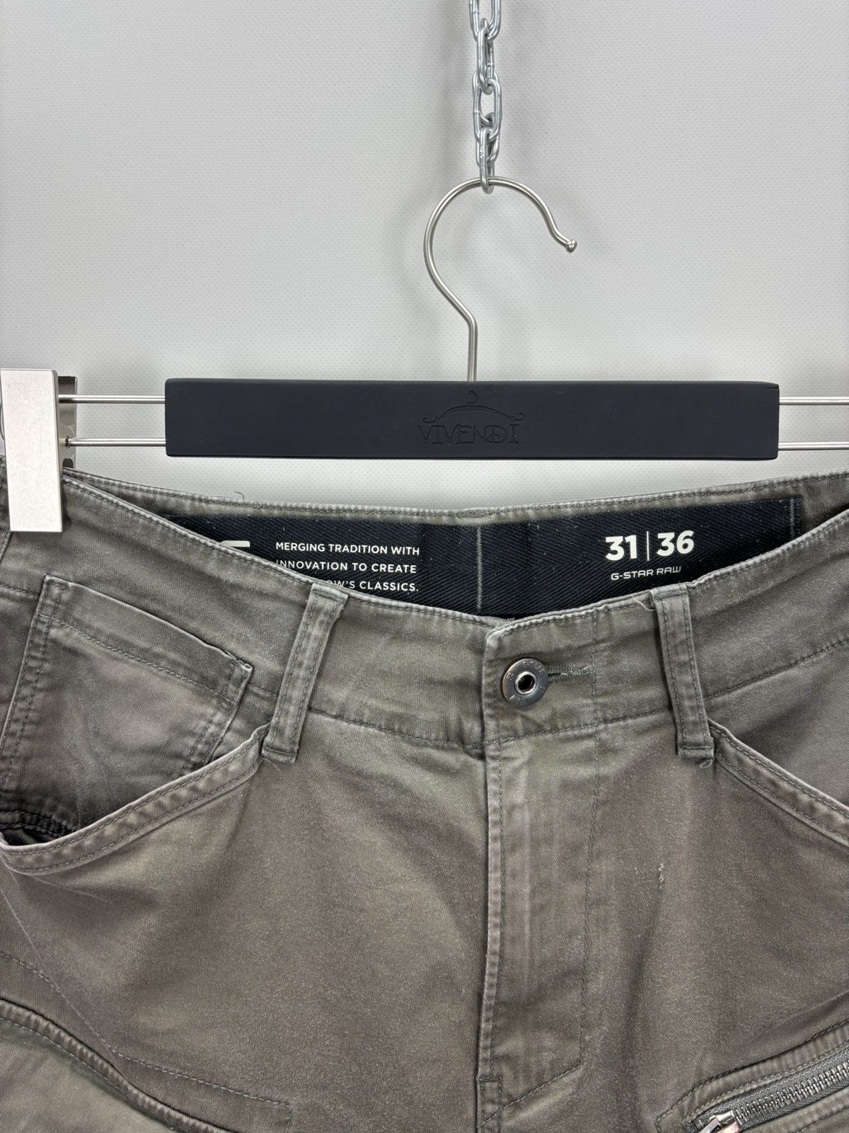 G-Star Mens cargo pants G Star Raw Size 31 Color Khaki/Brown Size US 31 - 4 Thumbnail