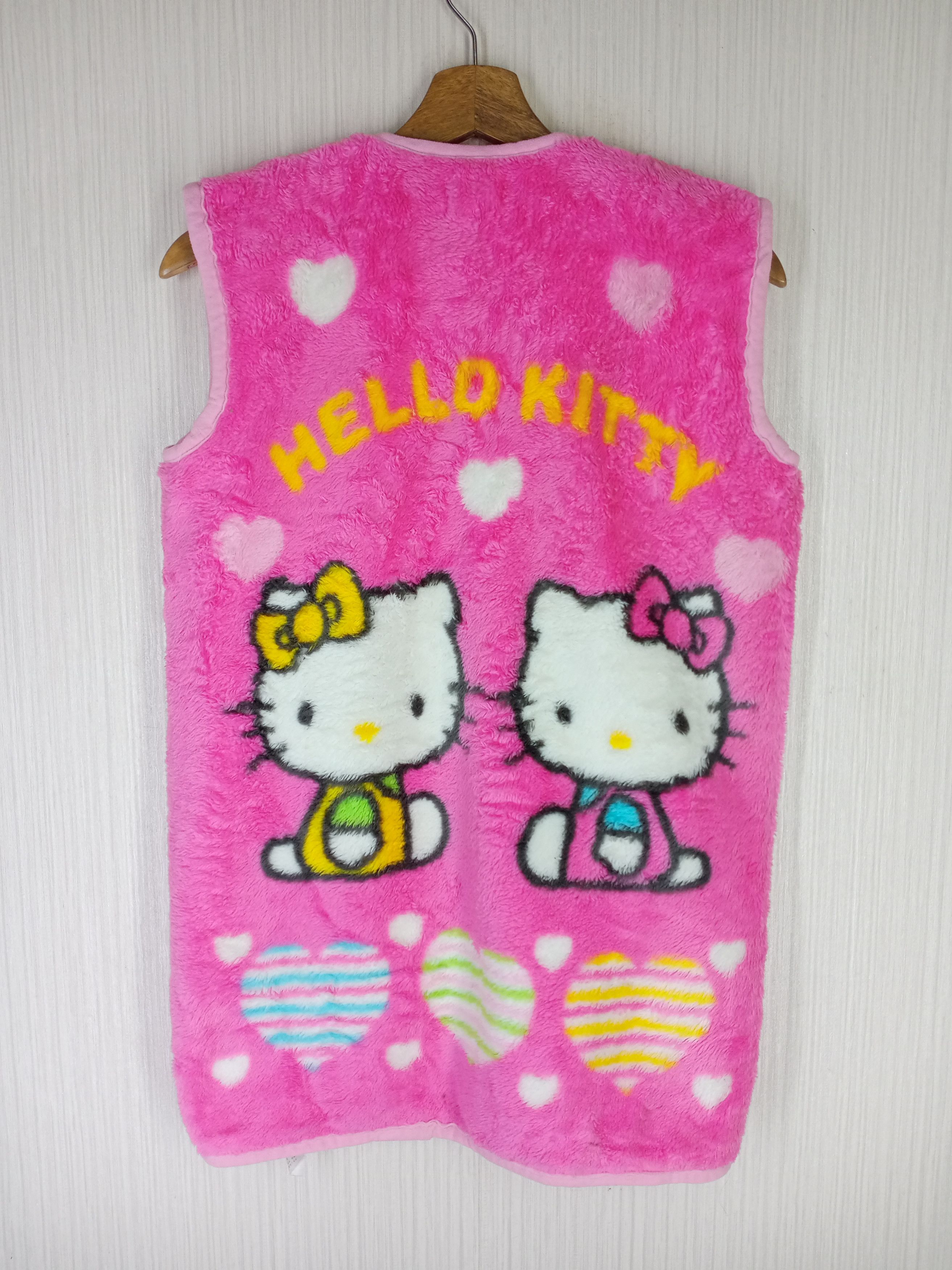 Cartoon Network Vintage Sanrio Hello Kitty Japanese Anime Fleece Vest Size M / US 6-8 / IT 42-44 - 8 Thumbnail