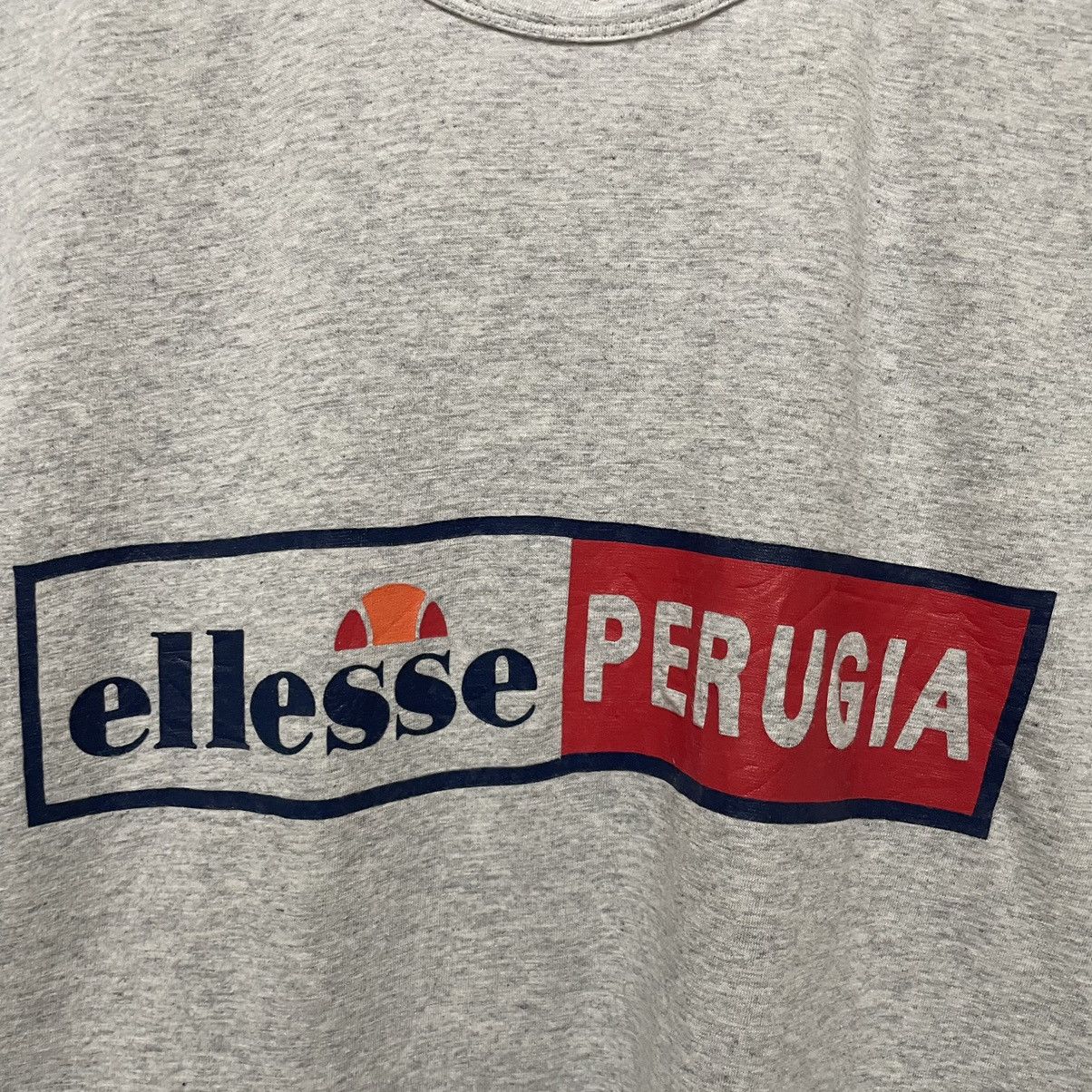 Ellesse × Vintage 90s Ellesse Perugia Box Logo T Shirt Size US M / EU 48-50 / 2 - 2 Thumbnail