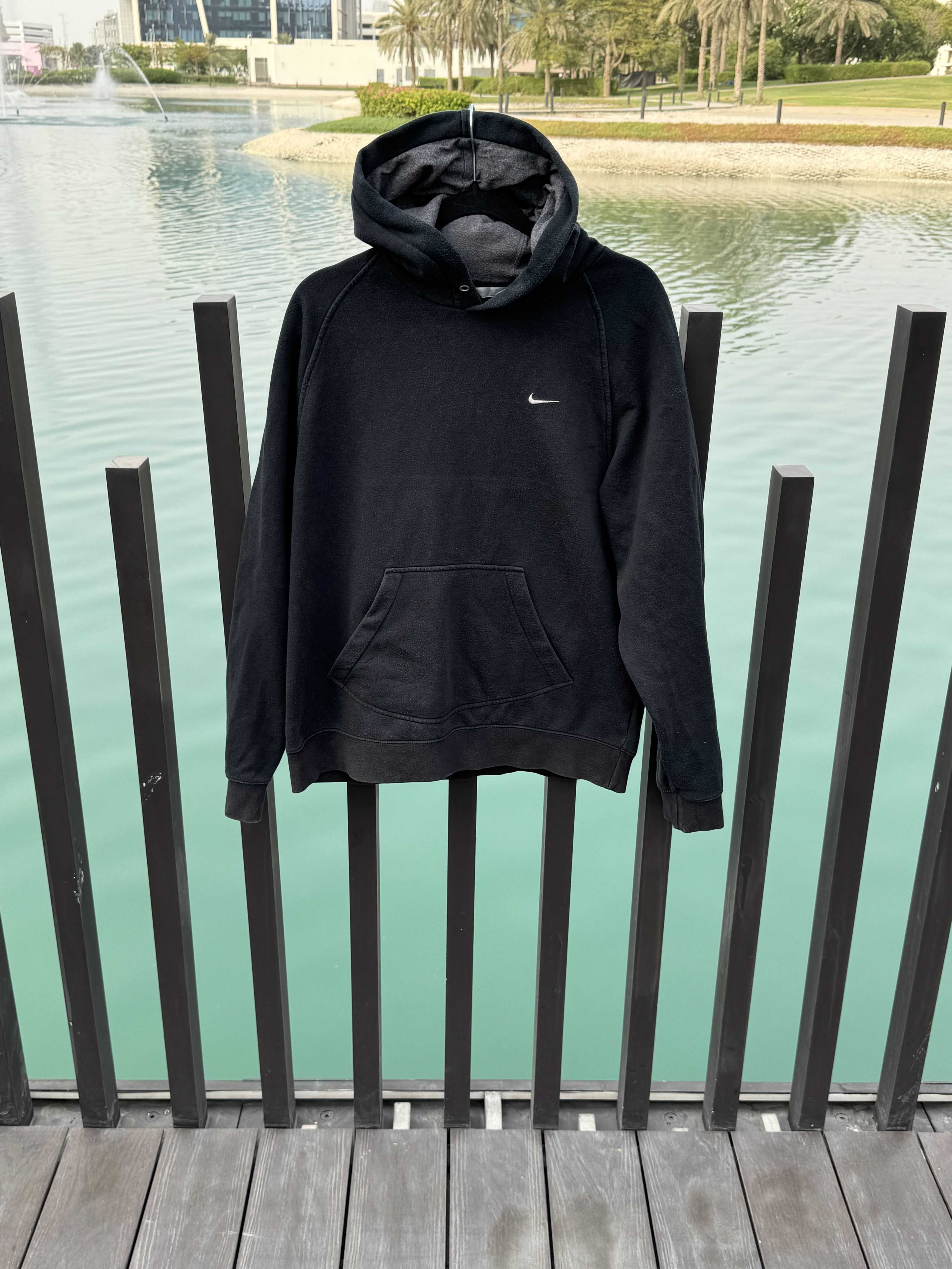 Nike VTG 2000’s Nike Check Swoosh Hoodie Sweatshirt Size US M / EU 48-50 / 2 - 1 Thumbnail