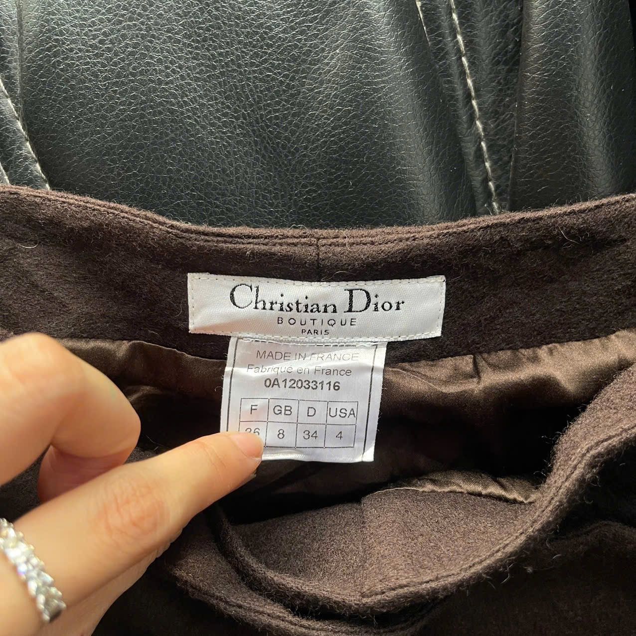 Dior Christian Dior by John Gallino wool wrap skirt Size 26" / US 2 / IT 38 - 4 Thumbnail