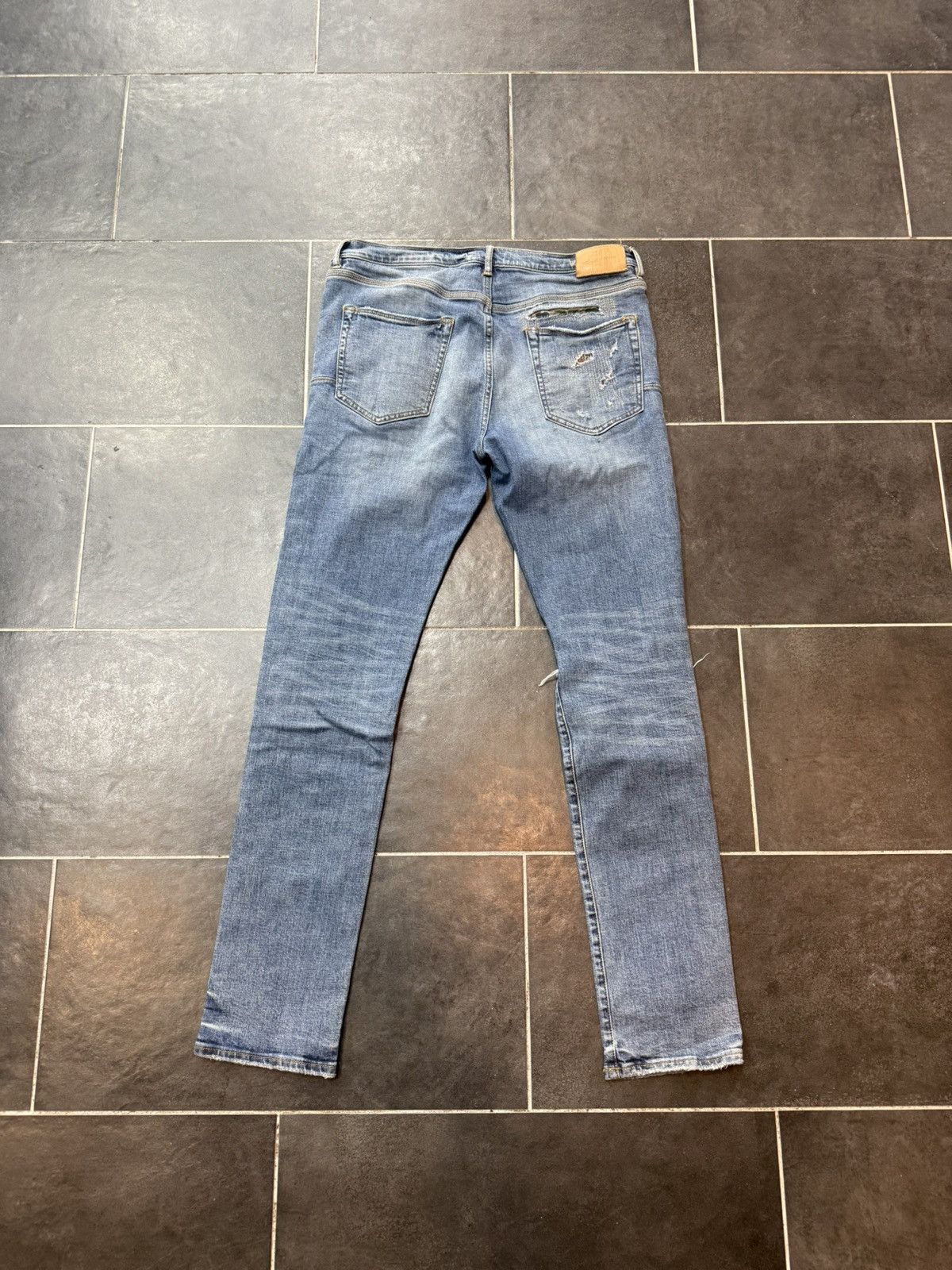 Purple Brand Purple Brand p001 camo patch denim ripped jeans Size US 36 / EU 52 - 2 Thumbnail