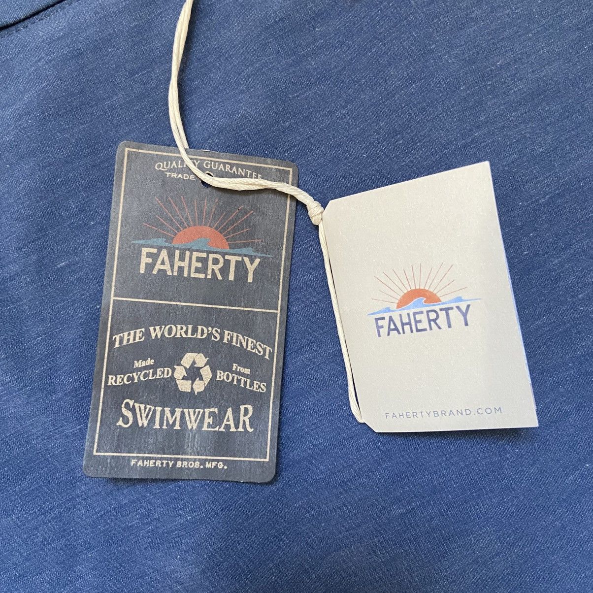 Faherty NWT Faherty Retro Surf Stripe 7” Board Shorts Trunks Mens 40 Size US 40 / EU 56 - 10 Thumbnail